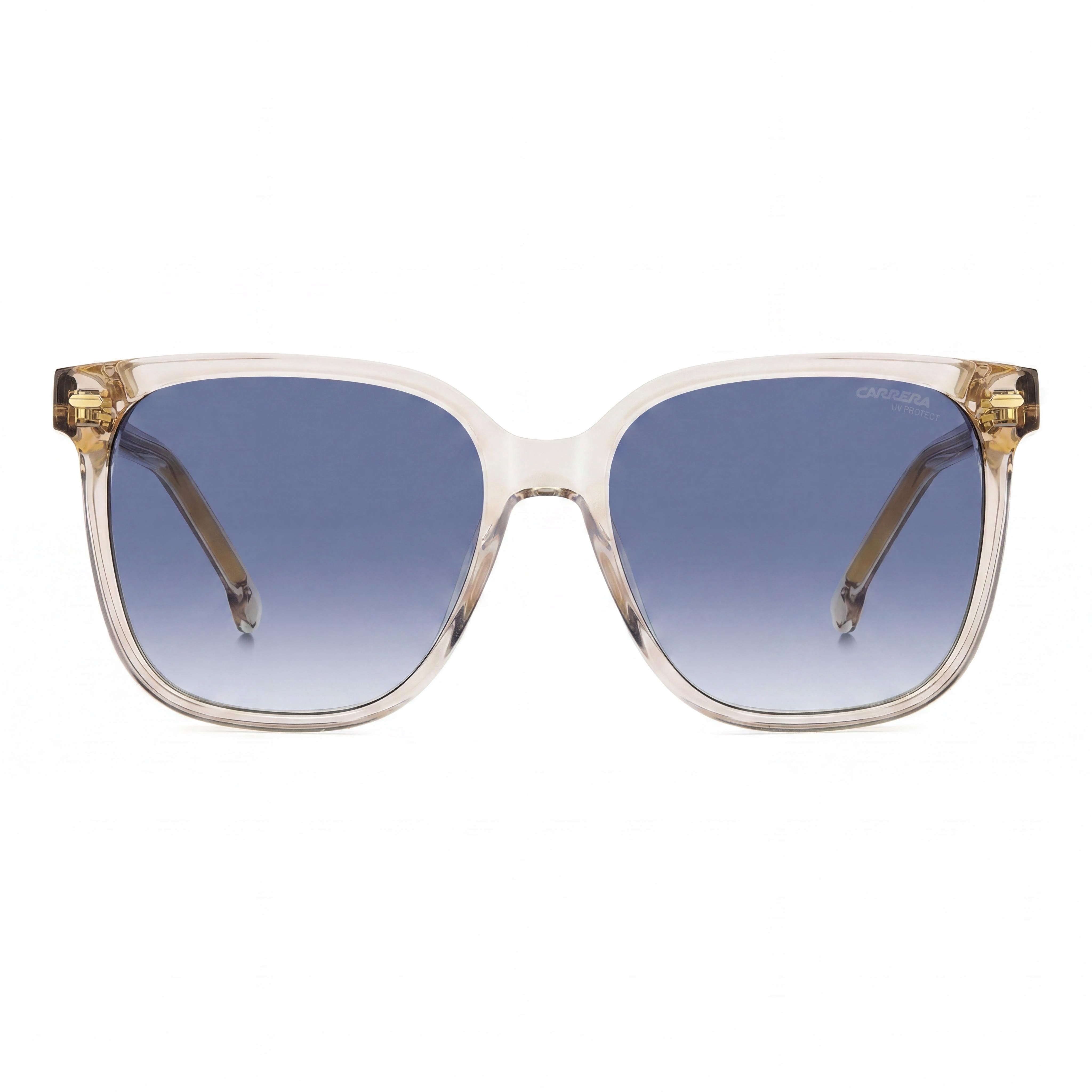 Carrera Carrera 3002/S Women's Beige Acetate Sunglasses with Dark Blue Shaded Lenses, 100% UV Protection, 55mm, Photo 2