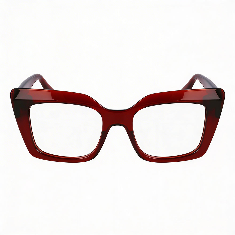 Ferragamo Sf3008 Women's Sunglasses with Transparent Rust Metal Frame & Polarized Transparent Polycarbonate Lenses 50mm