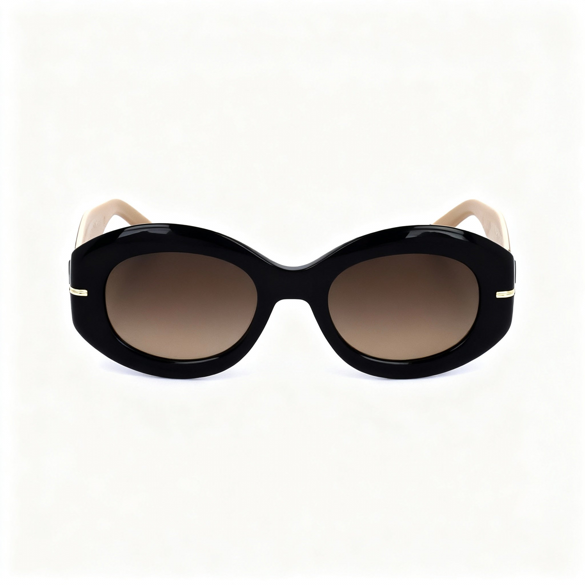 Hugo Boss B1521/N/S Women's Grey Brown Doubleshade Black Beige Plastic Frame Polycarbonate UV Sunglasses 51mm