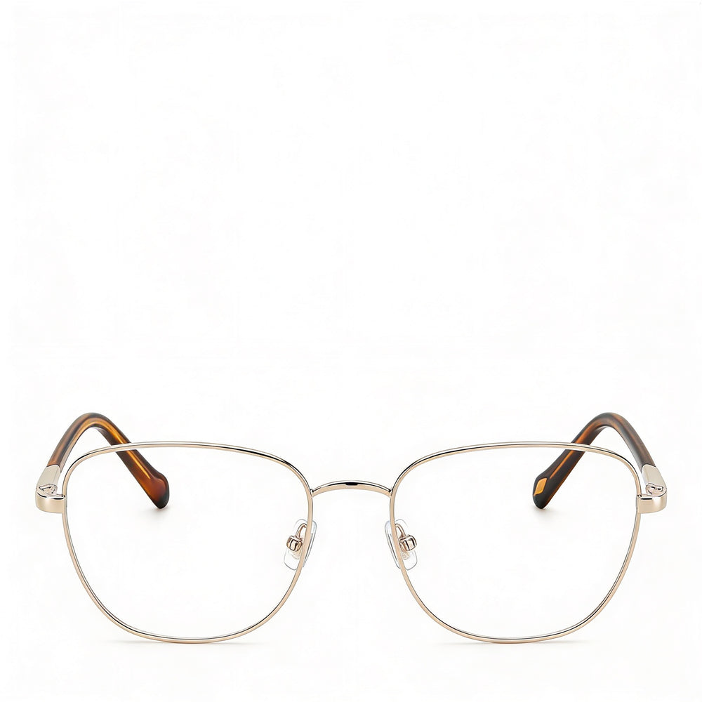 Fossil Fos 7113 Modern Women's Alloy Steel Sunglasses, Light Gold Frame & Polycarbonate Lenses, 51mm