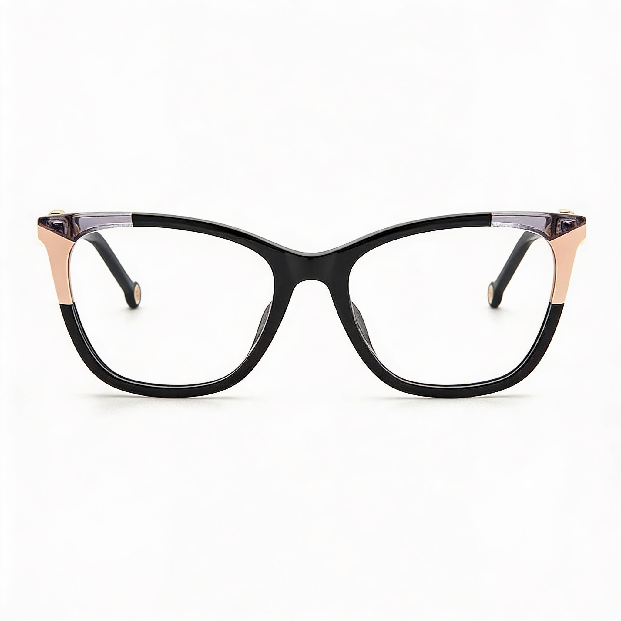 Gafas Carolina Herrera Ch 0057 para mujer, montura completa de acetato, estilo ojo de gato, lentes transparentes color nude, 53 mm, Photo 2