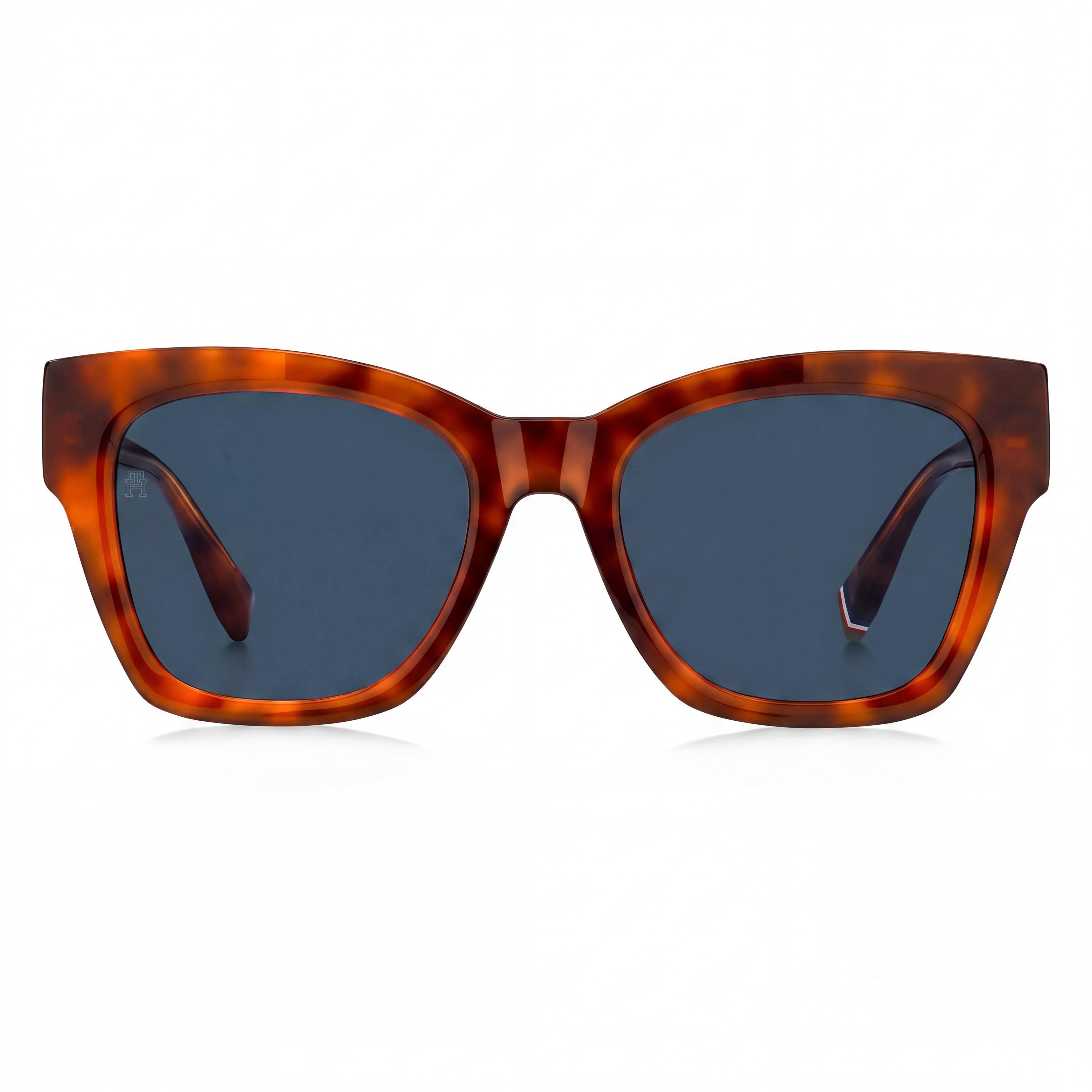Tommy Hilfiger TH 2156/S Women's Acetate Frame UV Protection Sunglasses Red Havana Blue 52mm, Photo 2