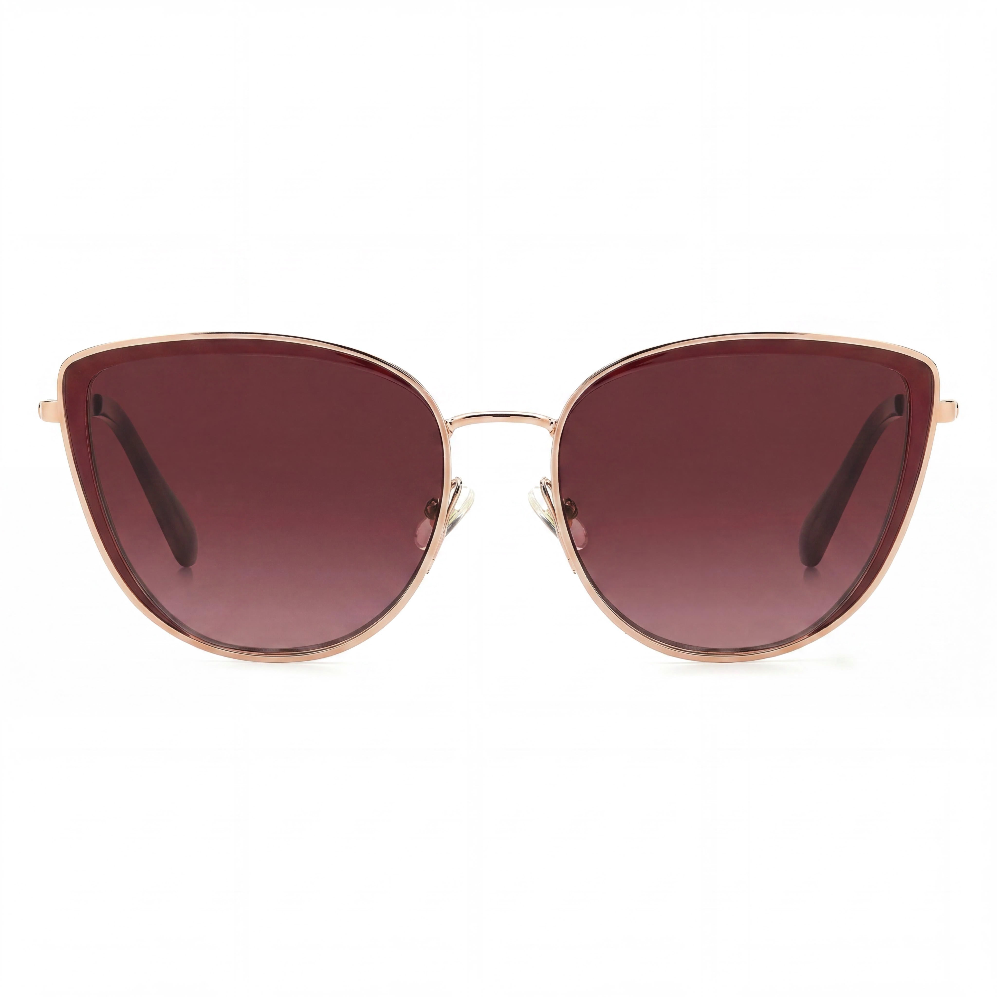 kate spade new york Classic Unisex Red Gold Pink Stainless Steel UV Protection Sunglasses 56-17-140, Photo 2