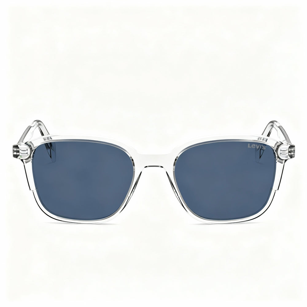 Levi's Timeless Unisex Lightweight Eco Polyamide RX-Able Eyeglasses Frame Crystal Blue 53-18-145