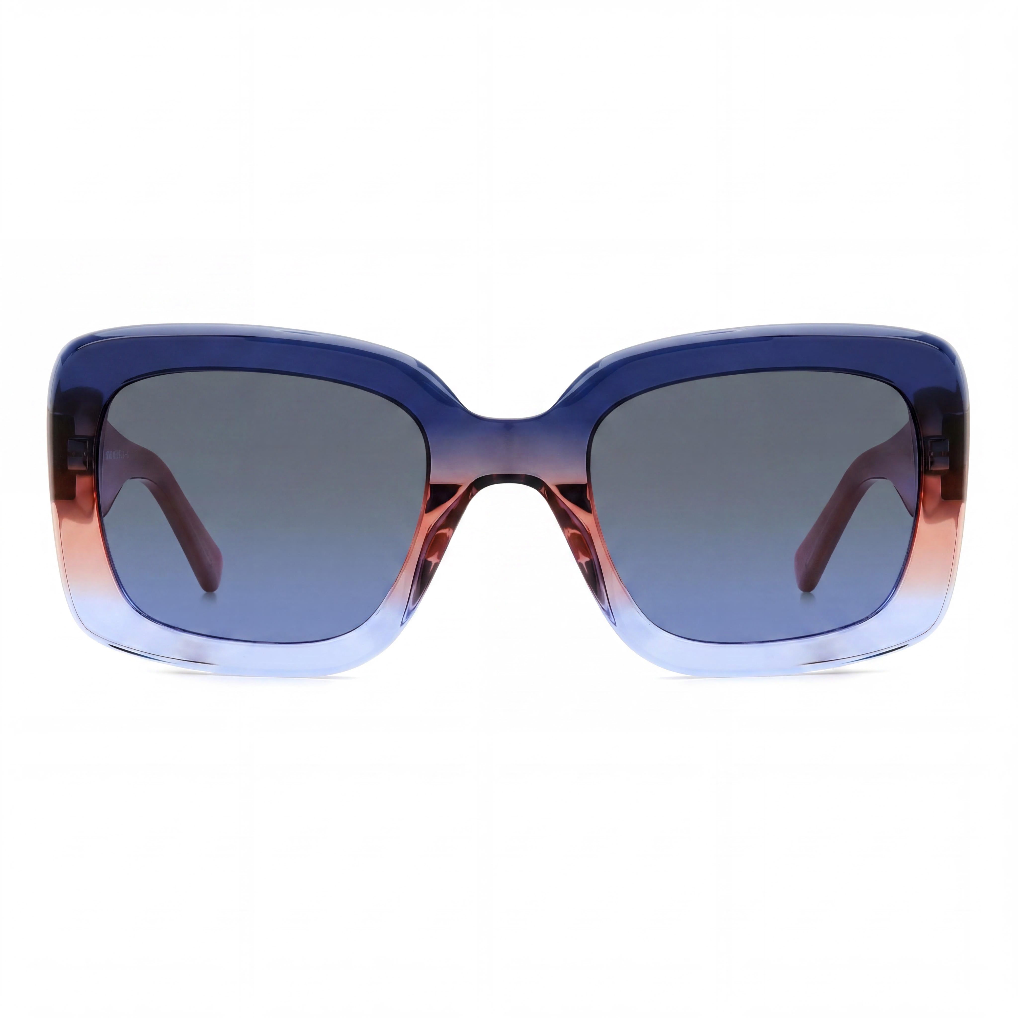 Gafas de sol de plástico sin polarizar con protección UV para mujer Kate Spade New York Bellamy/S, montura gris beige, lentes azul beige 52mm, Photo 2