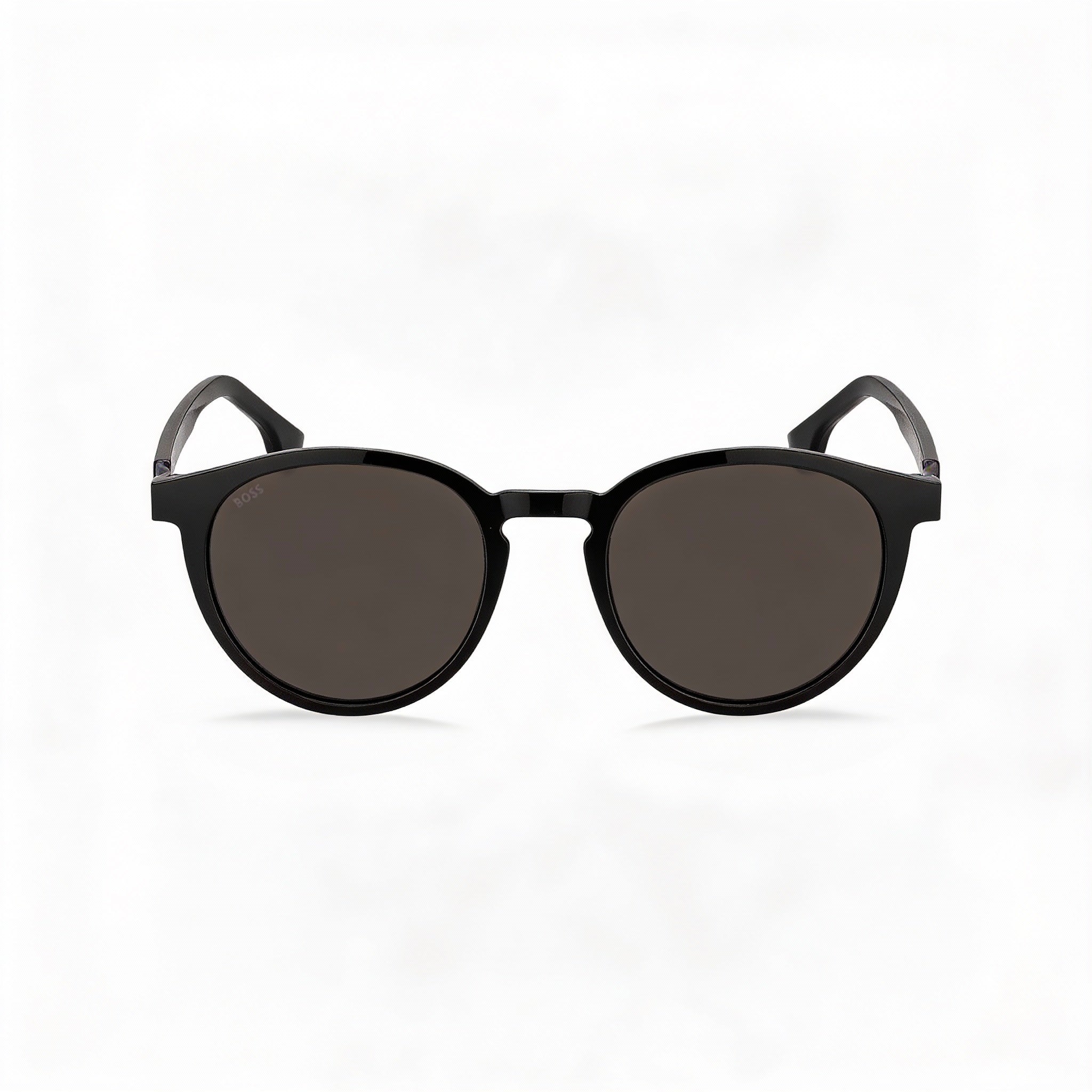 Hugo Boss Men's BOSS 1575/S Round Plastic Transparent Grey/Green Mirror UV Protected Sunglasses 51mm, Photo 2