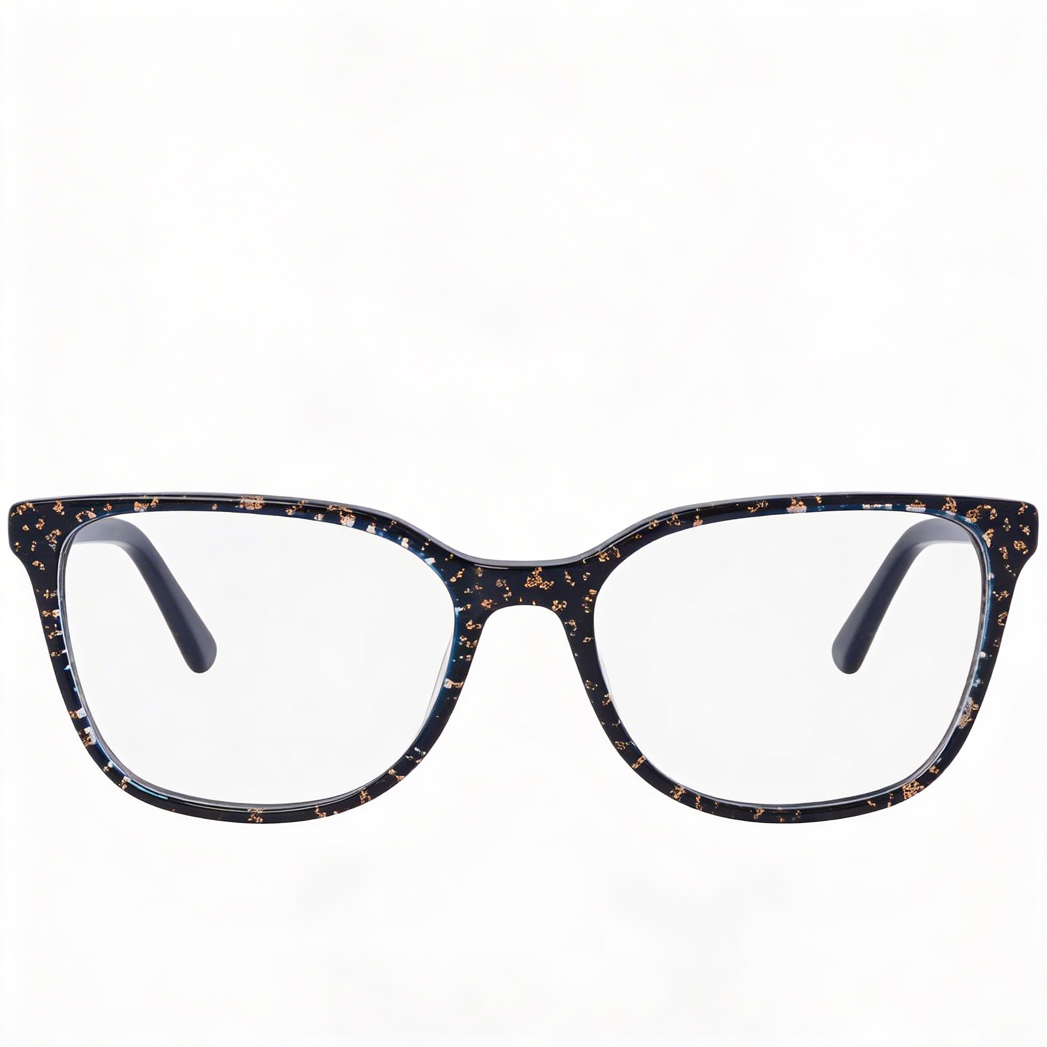 bebe Bb5201 Men's Lightweight Eyeglasses, featuring a Blue Animal finish on a Metal Frame, 53mm Lens Width, Photo 1