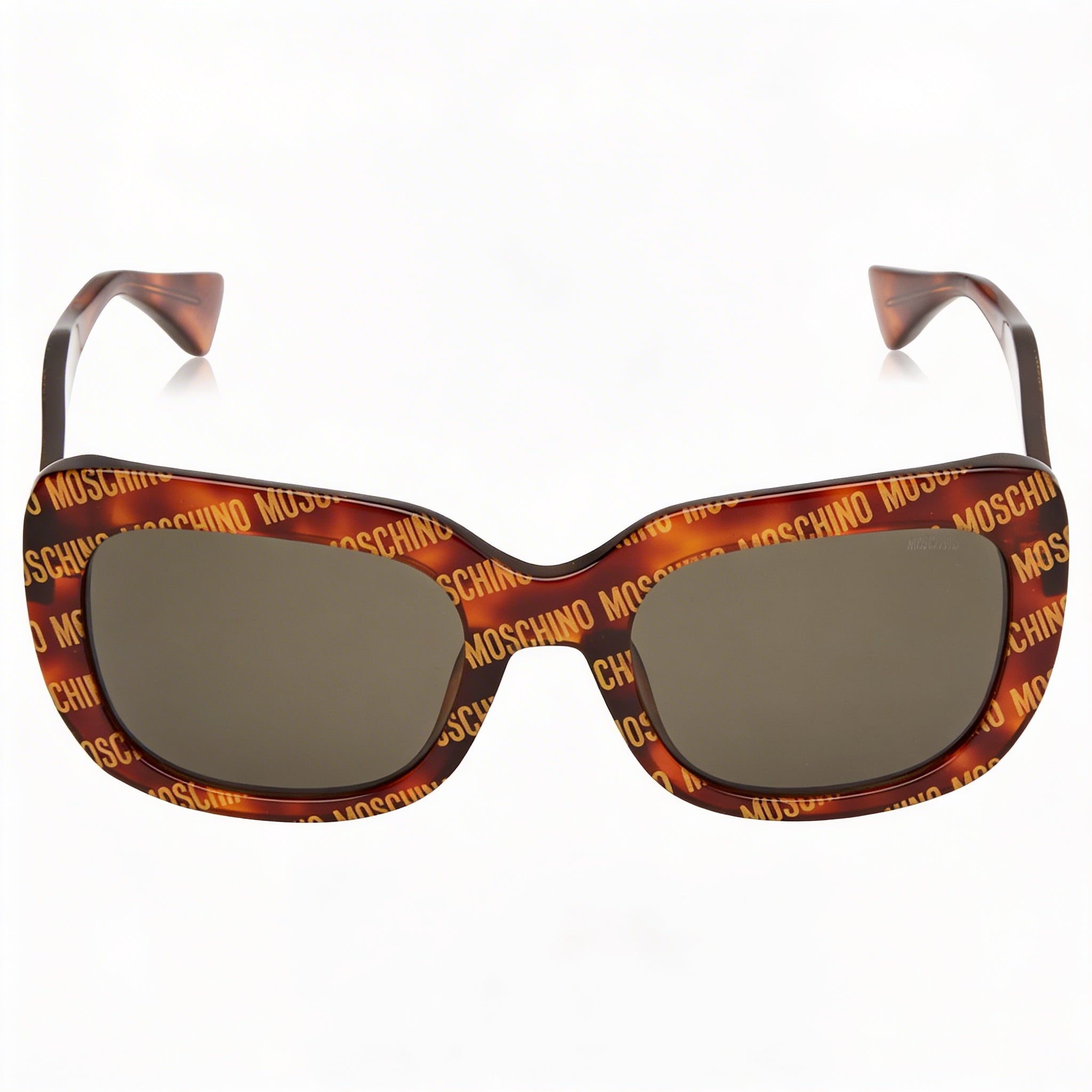 Gafas de sol Moschino MOS132/S para mujer, cuadradas, con diseño Havana, de acetato, con lentes grises, no polarizadas y protección UV, 53 mm, Photo 2