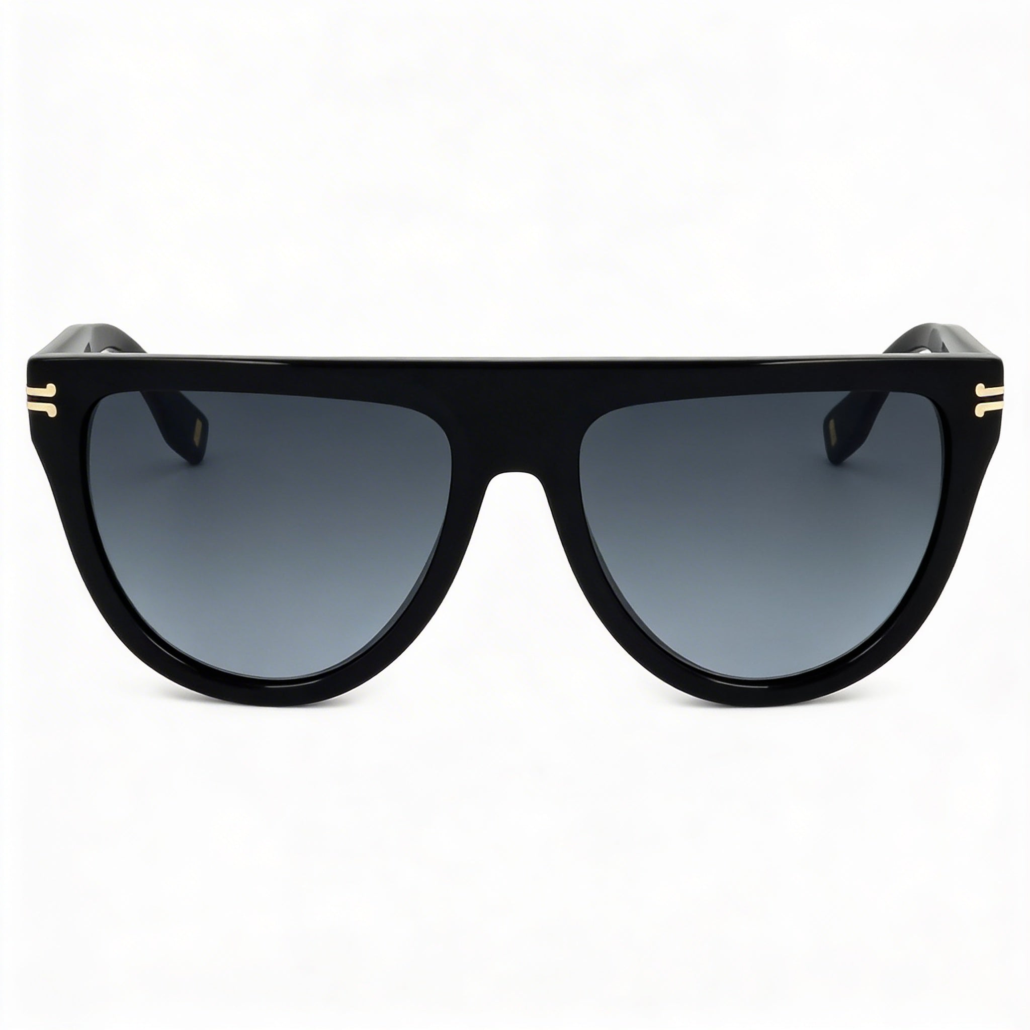 Marc Jacobs MJ 1069/S Classic Style Women's Black Acetate Frame Dark Grey Shaded Lenses Sunglasses 55mm, Photo 2