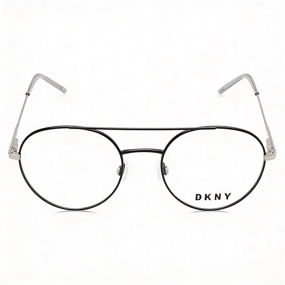 DKNY Modern DK1025 46827 Women's Alloy Steel Black Silver Polycarbonate Lens 51mm Eyewear
