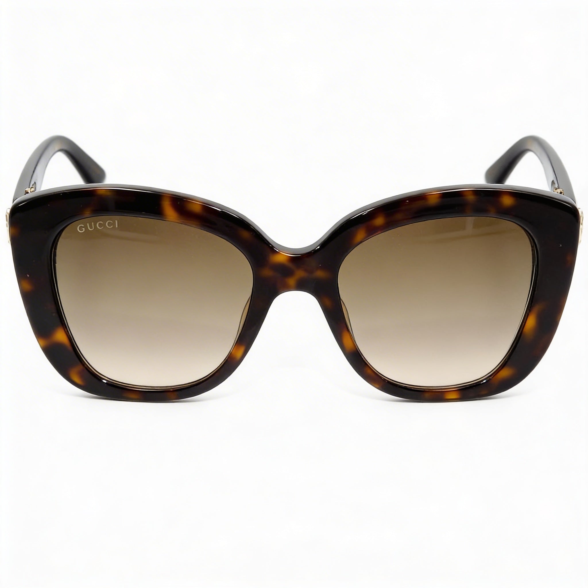 Gucci GG0327S-002-52 Women's Havana Brown Plastic Frame Gradient UV Protected Sunglasses 52mm, Photo 2