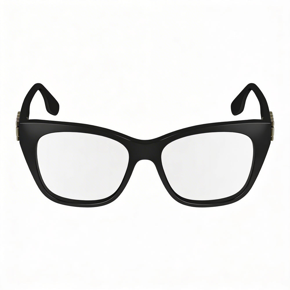 Victoria Beckham Modern Women's Sunglasses featuring a Black Acetate Frame and Black Polycarbonate Lenses, 52mm