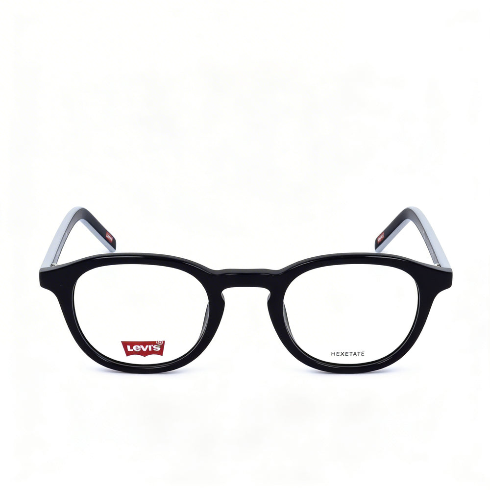 Levi's Classic Unisex Eco PMMA Frame in Black with Black Polycarbonate Lenses Classic Style Eyewear 48mm