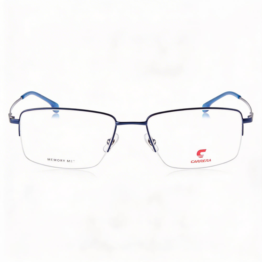 Gafas de sol polarizadas unisex Carrera 8895 con marco de metal azul mate y ancho de lente de 55 mm