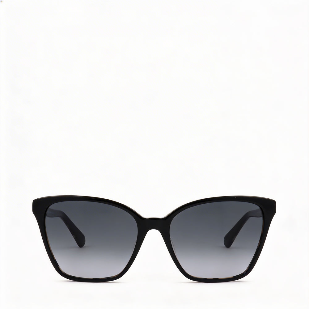Kate Spade New York Amiyah/G/S Women's Black Gray Shaded Composite Cat Eye UV Protected Sunglasses 56mm
