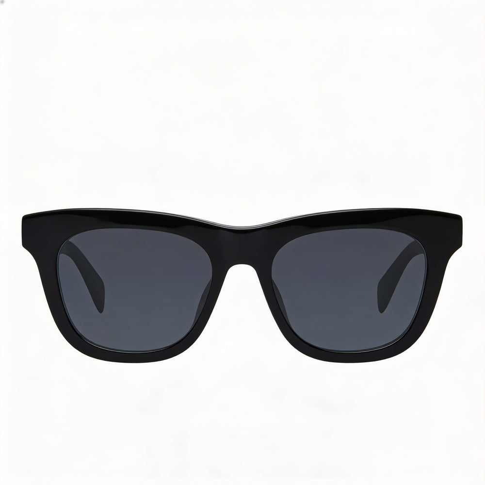 Rag & Bone RNB1086S Casual Unisex Black Ecological oil Grey Lens Sunglasses 52-19-145