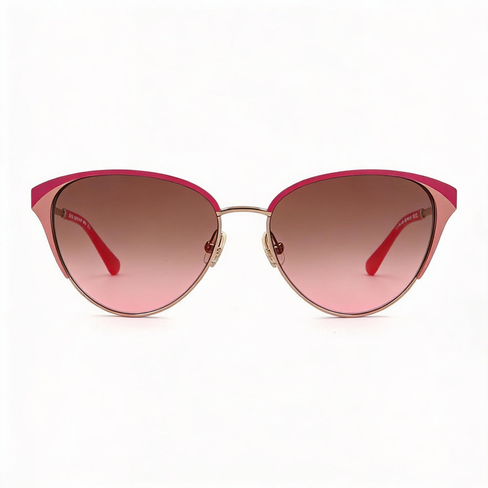 Gafas Kate Spade New York Ianna/G/S para mujer, de acero inoxidable, con protección UV, en color oro rosa, marrón y rosa degradado, talla 56-16-140
