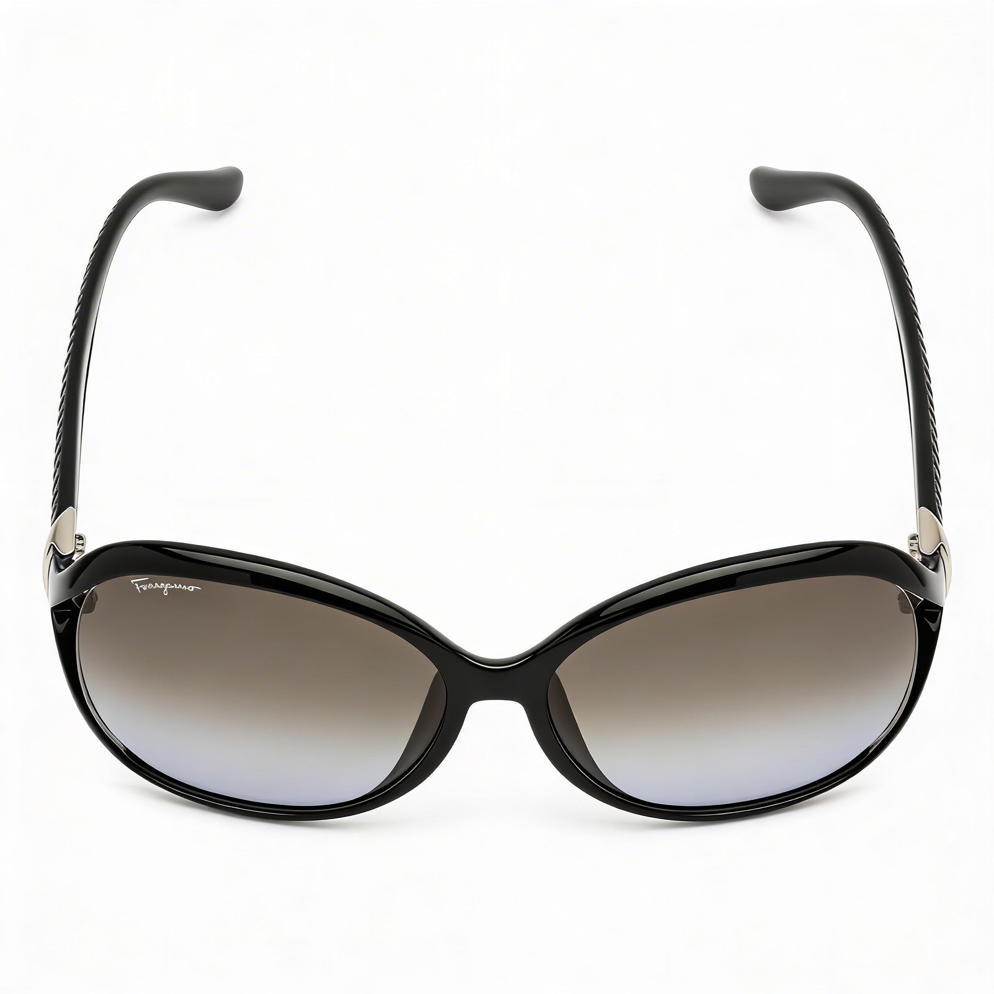 Gafas de sol de plástico Ferragamo SF770SA Fashion Butterfly con protección UV degradada gris para mujer de 61 mm, Photo 1