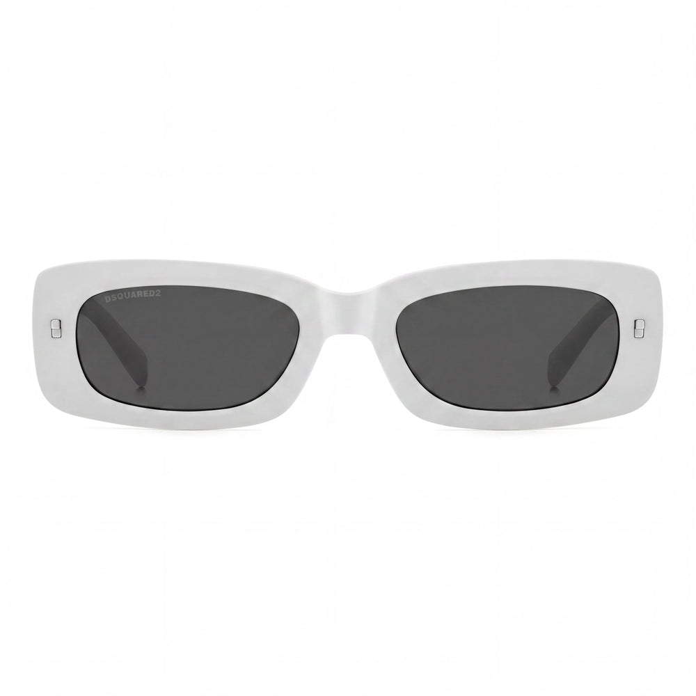 DSQUARED2 ICON 0020/S Women's Casual White Cellulose Frame Non-Polarized Polycarbonate Lens Sunglasses 52mm