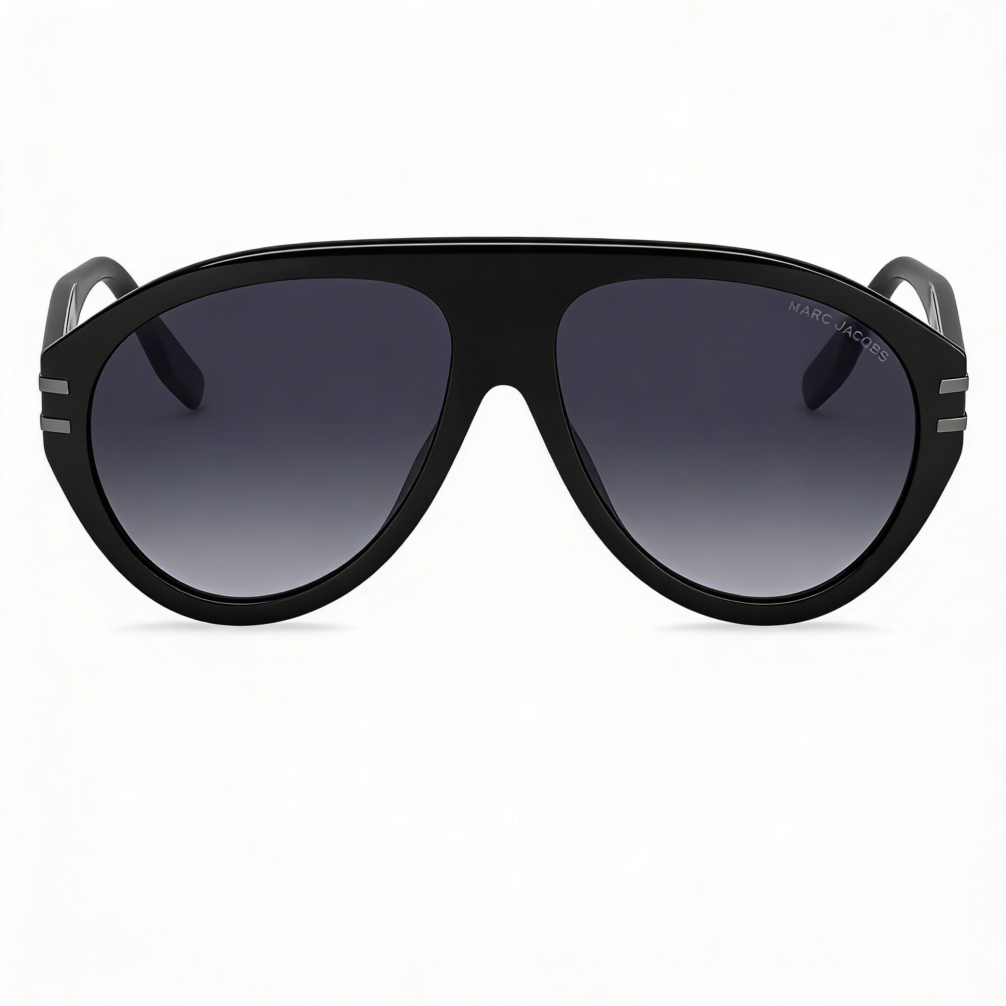Gafas de sol informales de acetato Marc Jacobs para hombre con montura rutenio oscuro negro y lentes sombreadas gris oscuro de 58 mm, Photo 2