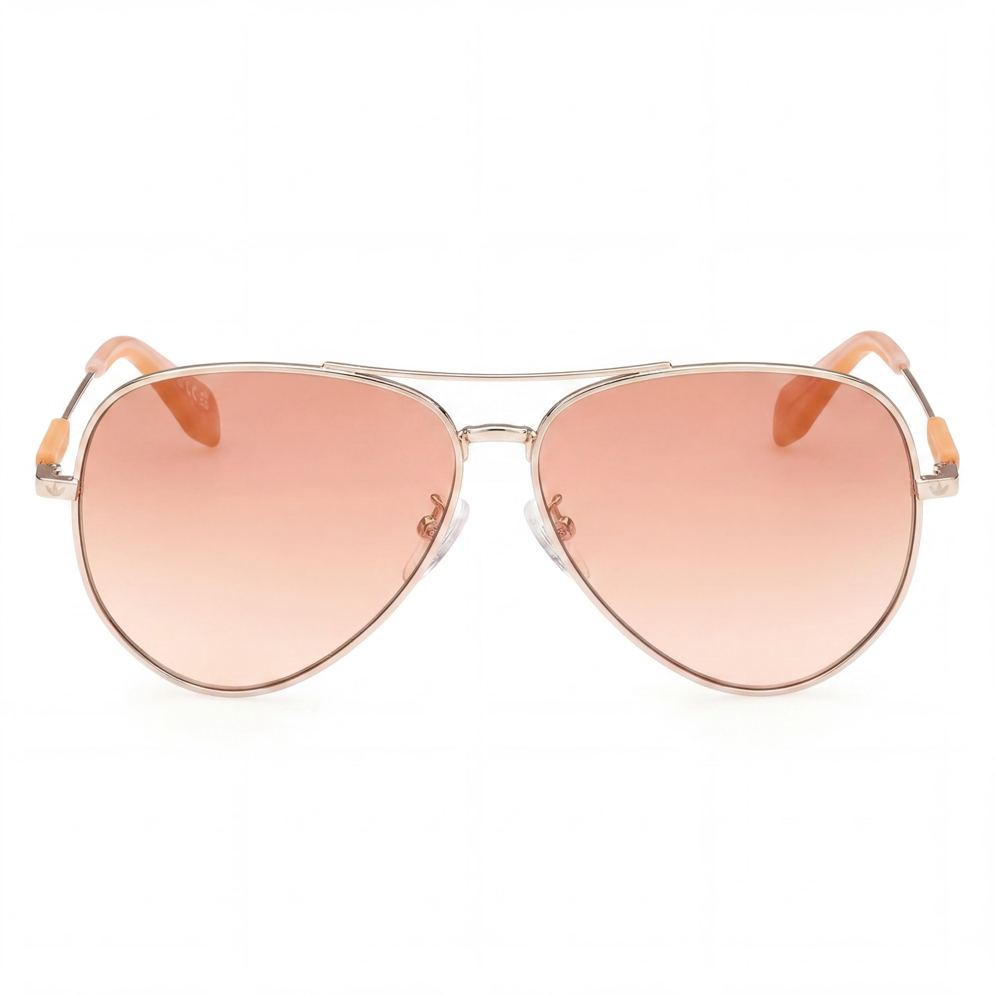 Gafas de sol unisex adidas OR0085 de estilo casual con montura de plástico dorado y lentes de espejo Roviex de 59 mm, Photo 2