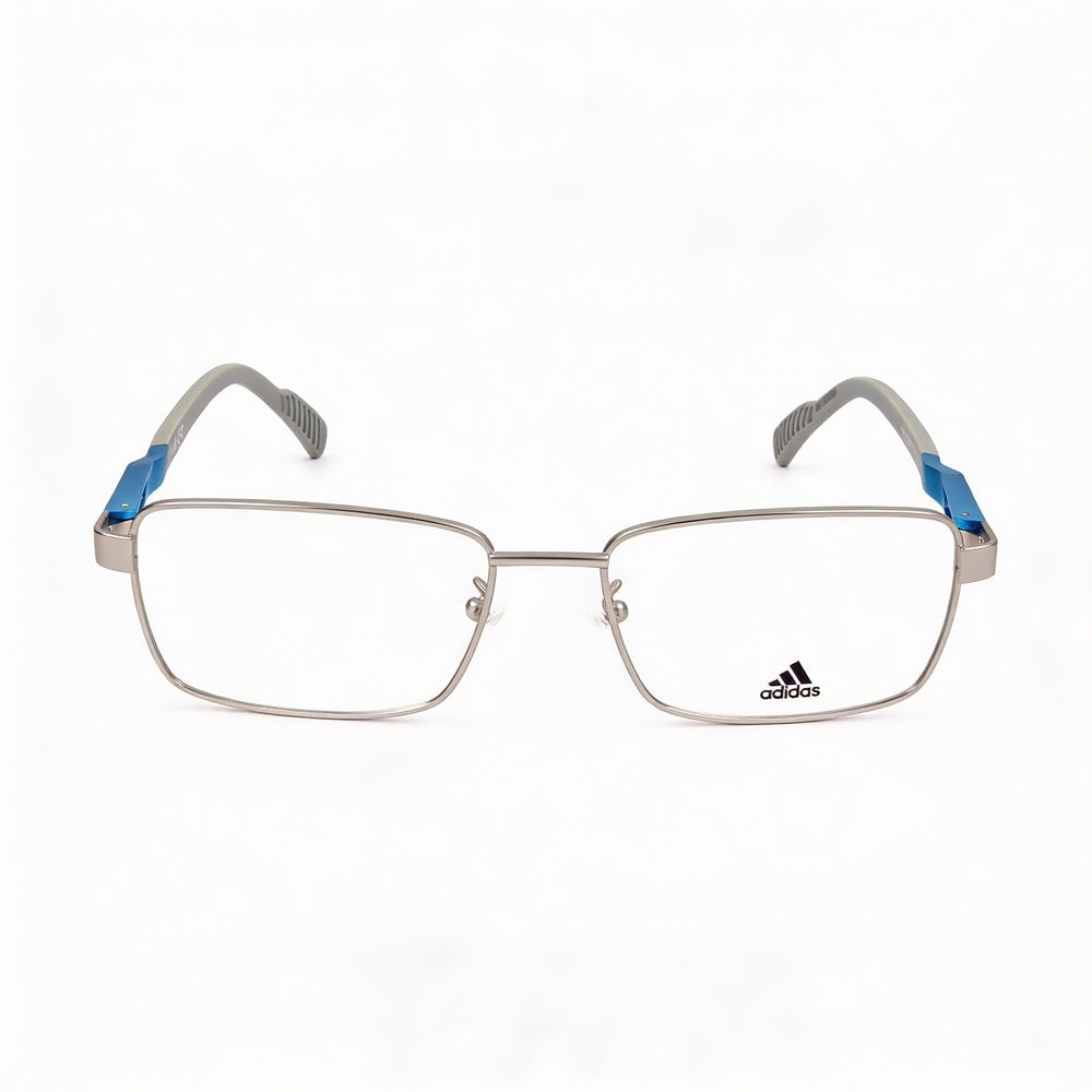 adidas Casual. Men's Metal Frame Non-Polarised Eyeglasses Matte Palladium Clear 55-17-140