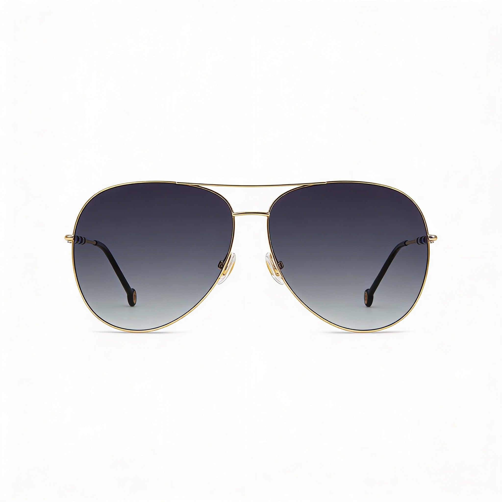 Gafas de sol Carolina Herrera Ch 0034/S para mujer, de acero inoxidable con lentes doradas y sombreado gris, 100 % protección UV, 64 mm, Photo 2