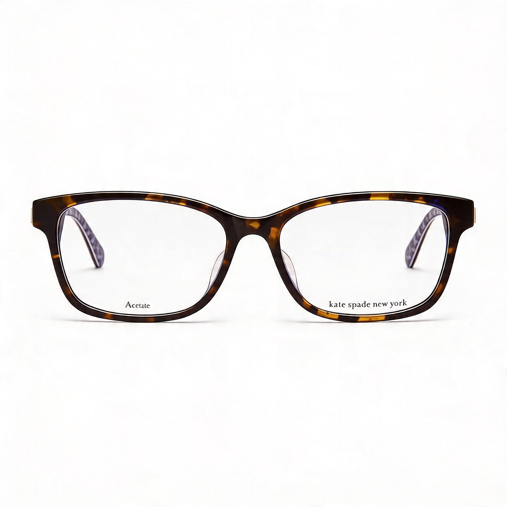 kate spade new york Montura de Gafas Rectangulares de Hombre Acero Inoxidable Habana Azul 53mm, Photo 2