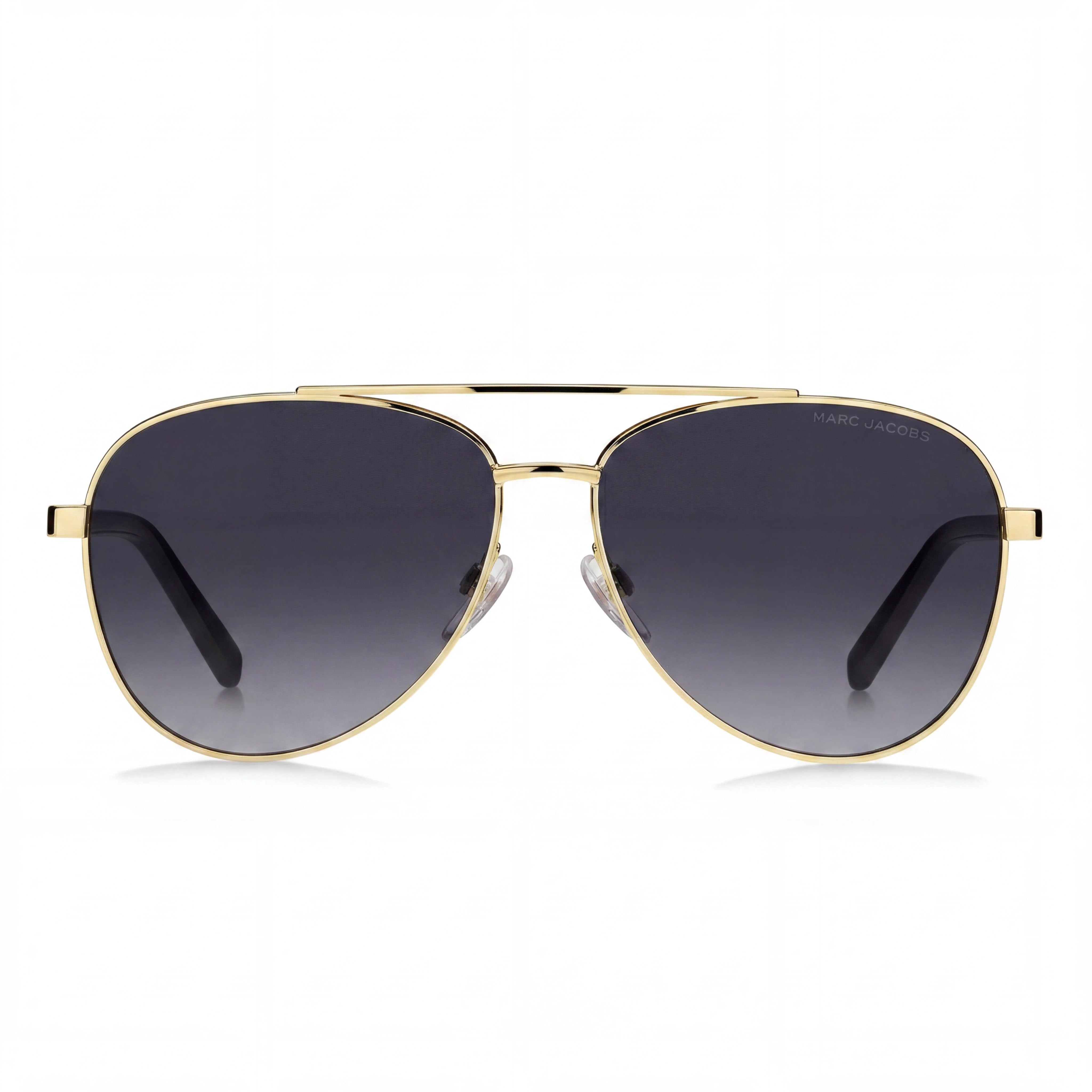 Marc Jacobs Marc 760/S Unisex Metal Frame Sunglasses, Gold Black with Dark Grey Shaded Lenses 60mm, Photo 2
