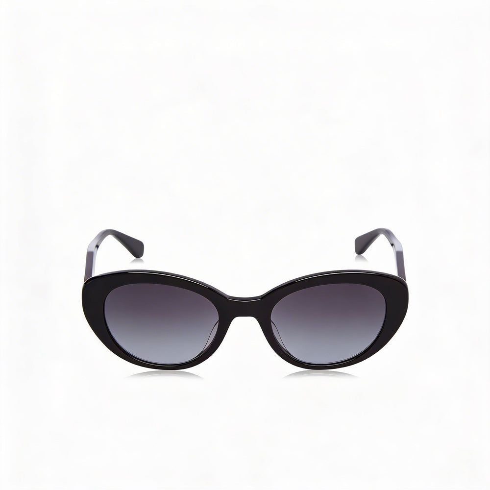 Kate Spade New York Crystal/S Women's Black ECO ACETATE Cat Eye Dark Grey Shaded UV Protection Sunglasses 51mm