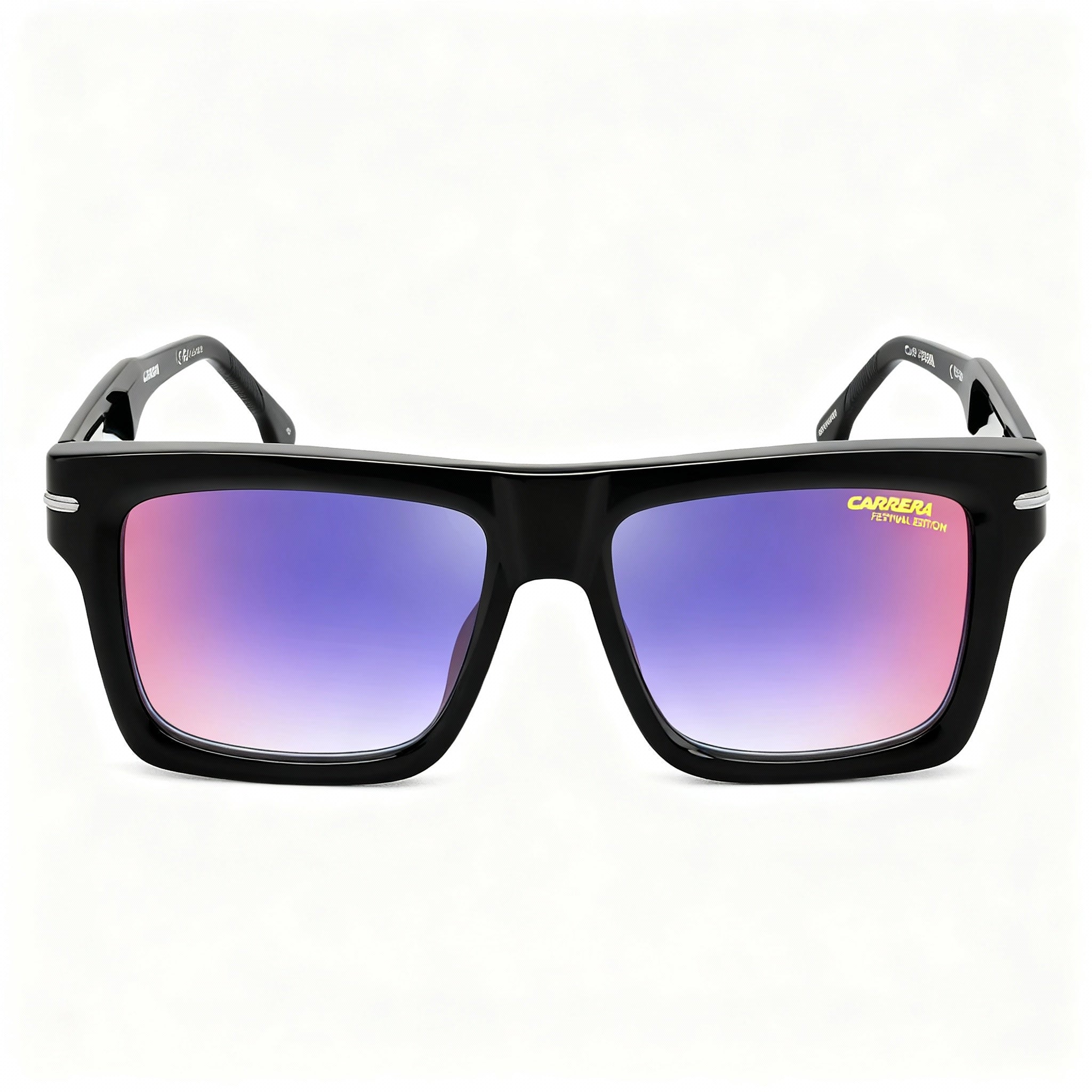 Gafas de sol unisex Carrera 305/S de plástico no polarizadas, montura negra con degradado azul y rojo, lentes con degradado azul y rojo, 54-17-150, Photo 2