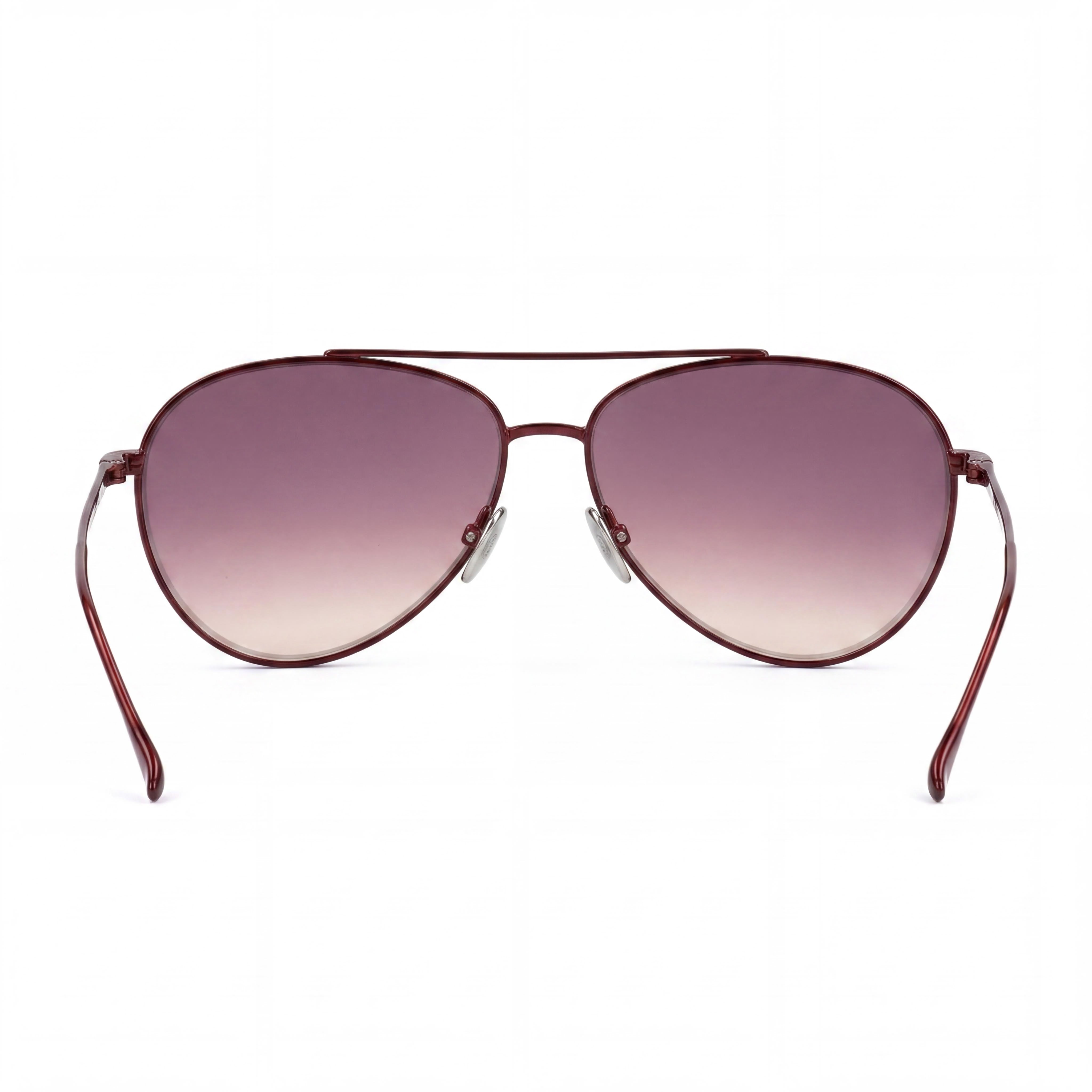 Gafas de sol Isabel Marant casual para mujer con montura metálica, rojo vino con espejo dorado en lentes sombreadas burdeos 60-14-145, Photo 2