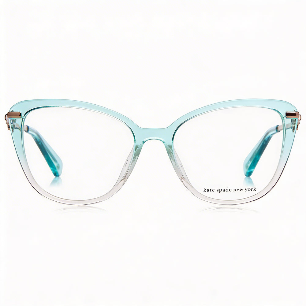 Gafas de sol Kate Spade New York FLAVIA IWB para mujer, montura de acetato, lentes de policarbonato verde y rosa, 51 mm