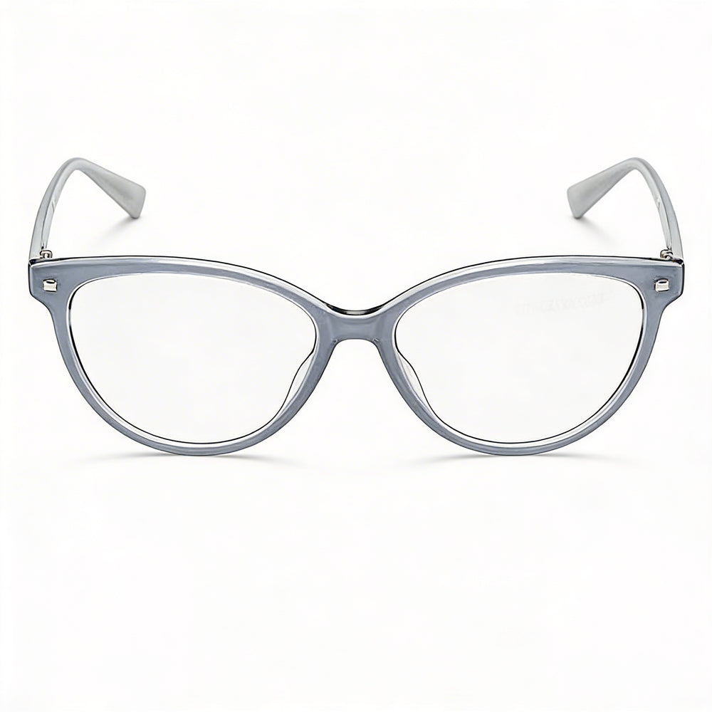 MaxMara MM 1406 Women's Grey Frame Eyeglasses with Plastic or Polycarbonate Lenses, Size 54mm, Temple 145mm