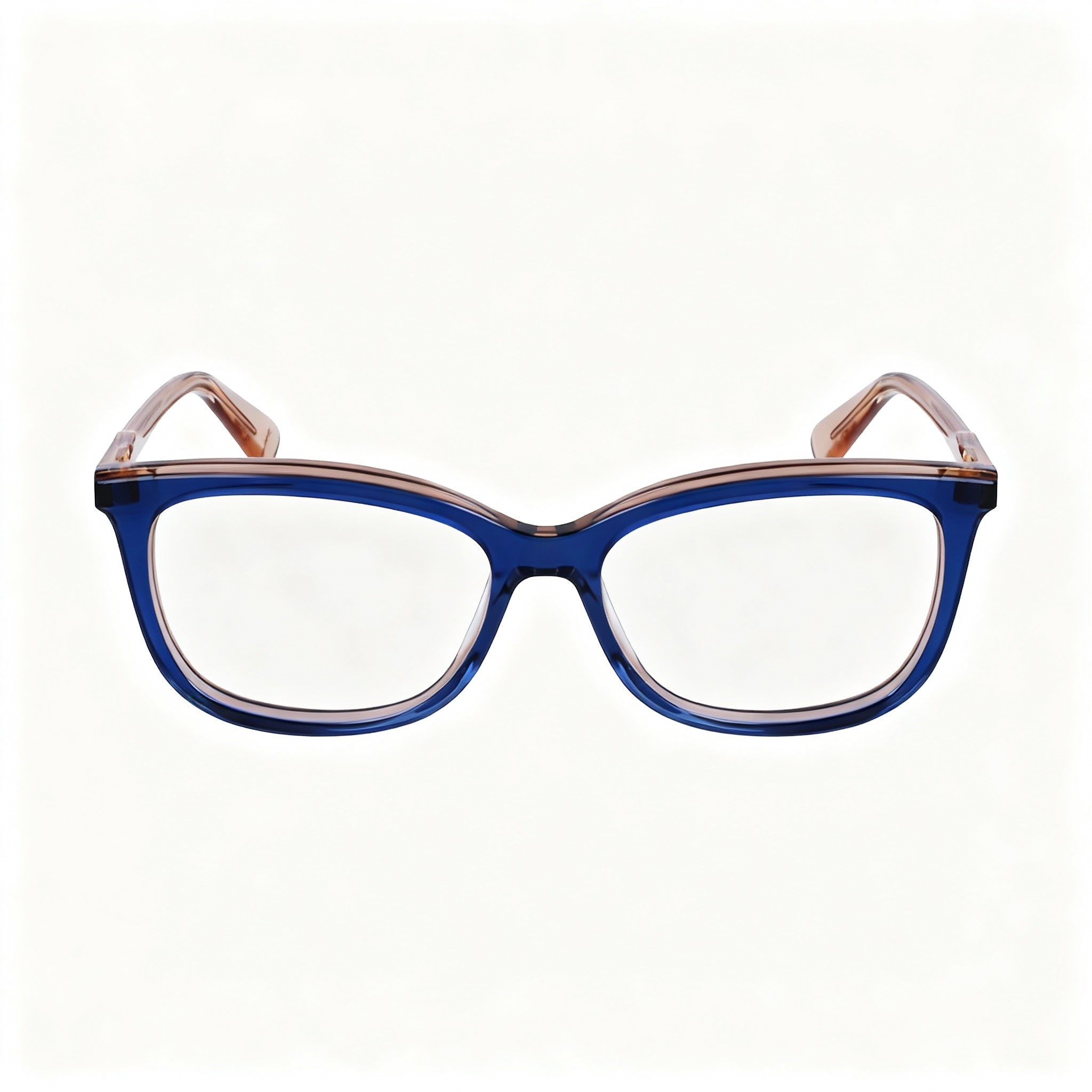 Longchamp Modern Men's Eyeglasses with Alloy Steel Frame, Blue Rose Non Polarized Polycarbonate Lenses, 54-15-140mm