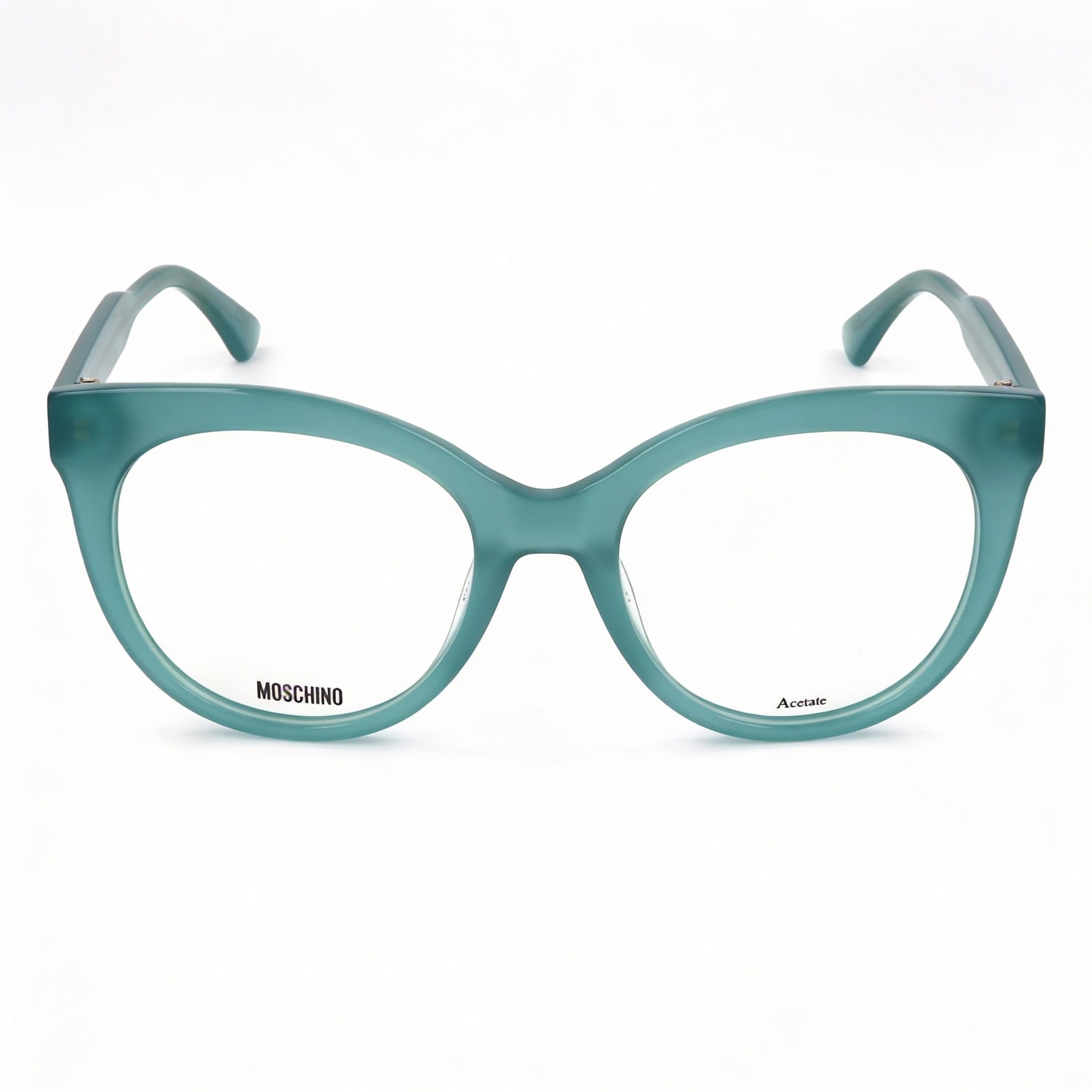 Gafas Moschino para mujer con montura de plástico verde moderna, ancho de lente: 51 mm, puente: 19 mm, patilla: 140 mm, Photo 2