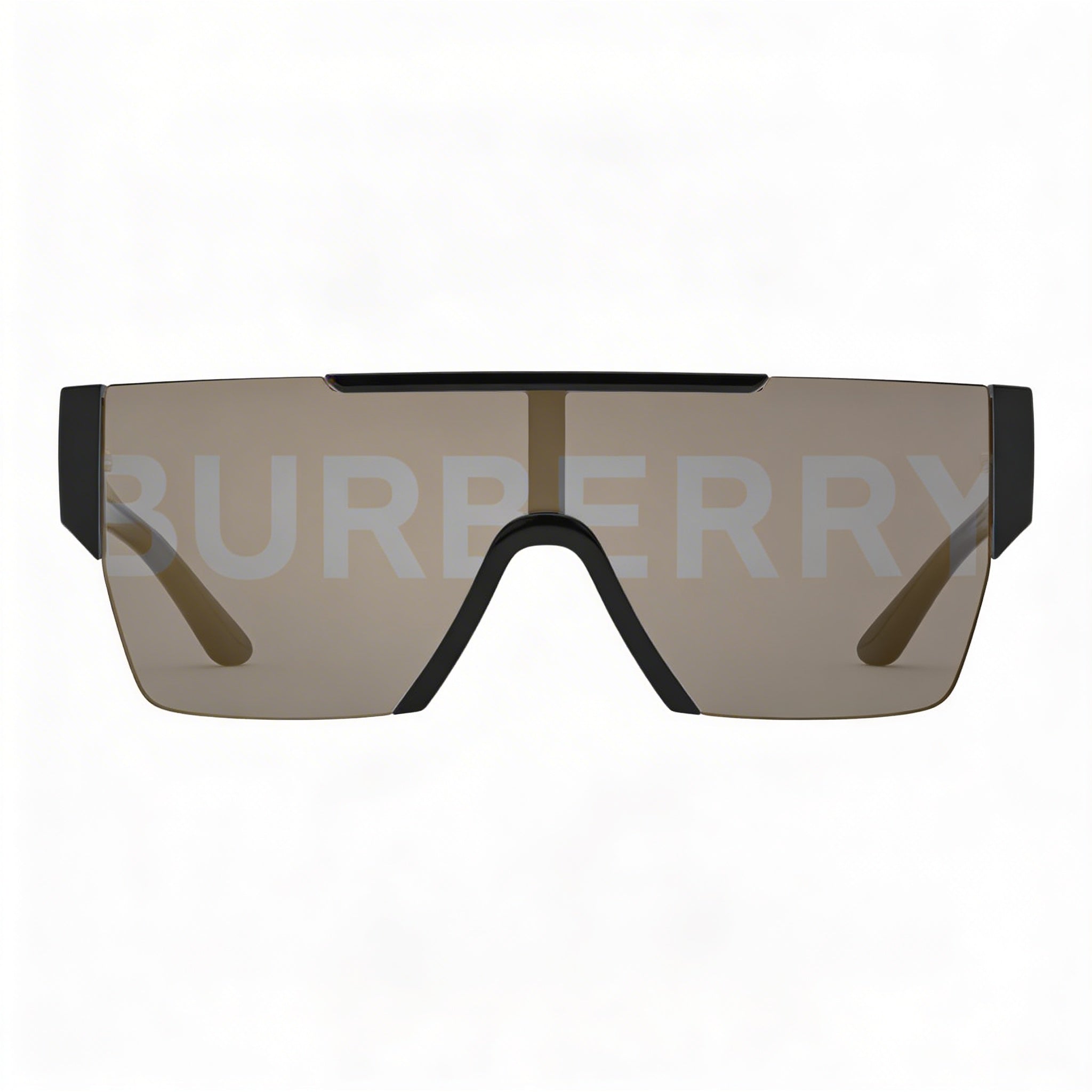 BURBERRY Be 4291 Unisex Black Plastic Gold Mirror Polycarbonate UV Protection Lightweight Sunglasses 38-138-140mm, Photo 2