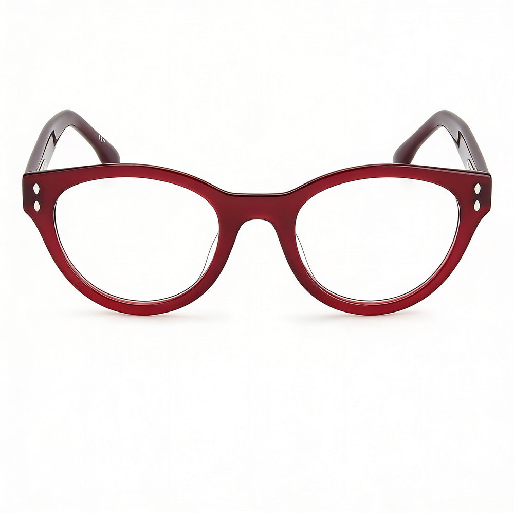 Gafas de sol Isabel Marant modernas unisex de acetato burdeos, lentes de policarbonato no polarizadas de 50 mm