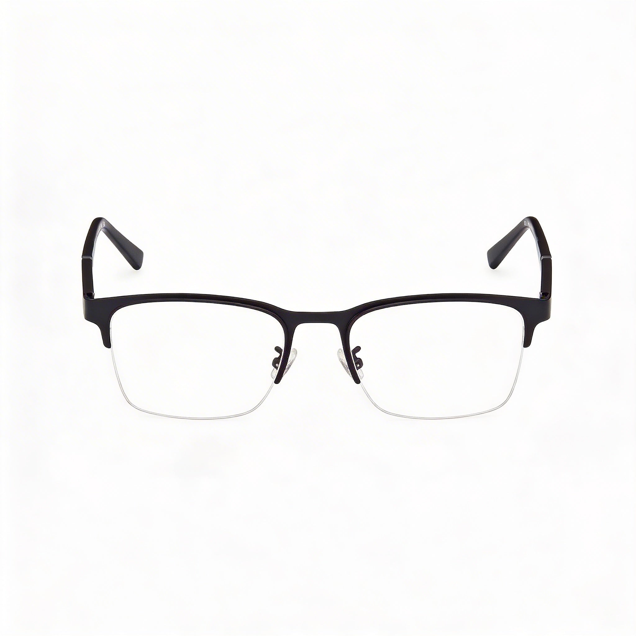 Gafas ópticas Timberland rectangulares para hombre con montura de metal en blanco y negro de 56-19-145 mm, Photo 2