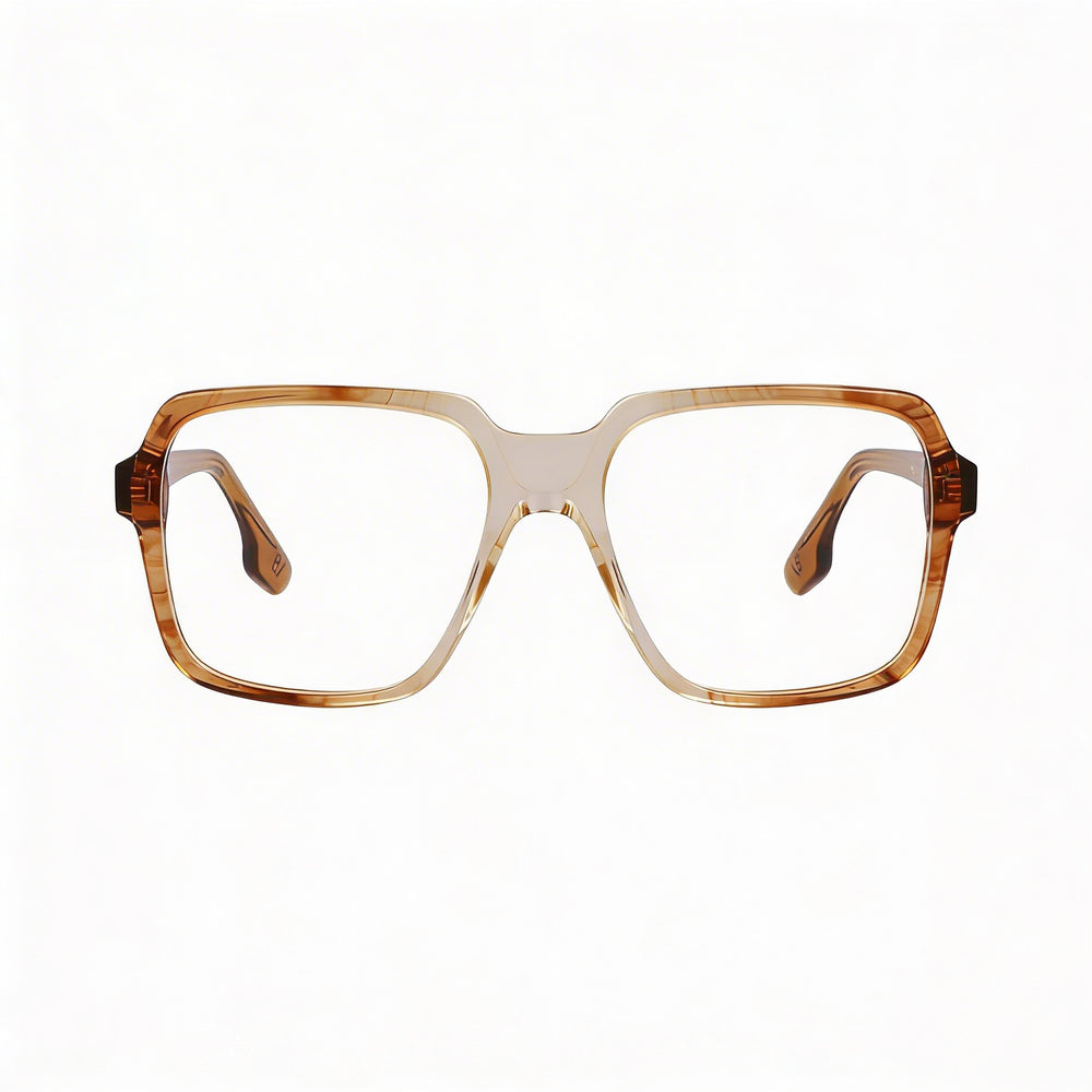 Montura de gafas Victoria Beckham Vb2668 para mujer, vintage, con lente sombreada marrón, 53 mm de ancho de lente, 17 mm de puente, 140 mm de patilla
