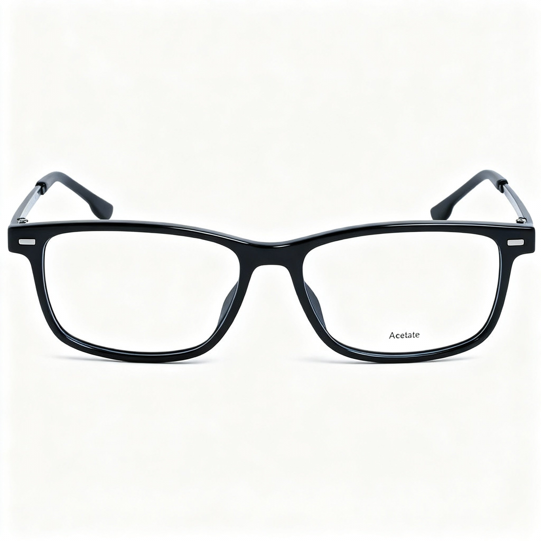 Hugo Boss City Climbing Boss 1012 Men's Black Acetate & Stainless Steel Full Rim Rectangle Eyeglasses 54mm