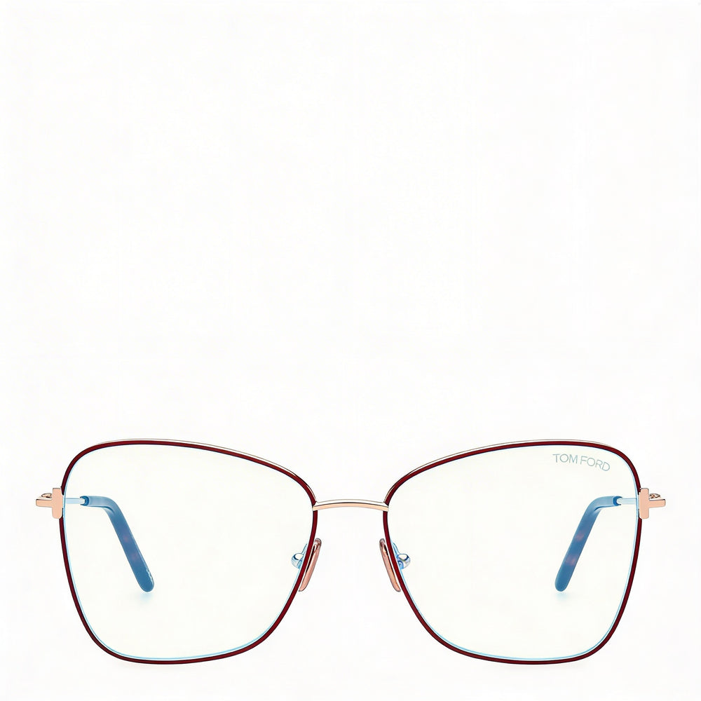 Tom Ford Ft5906-b Gafas de Mujer Burdeos Metal 55-15-140