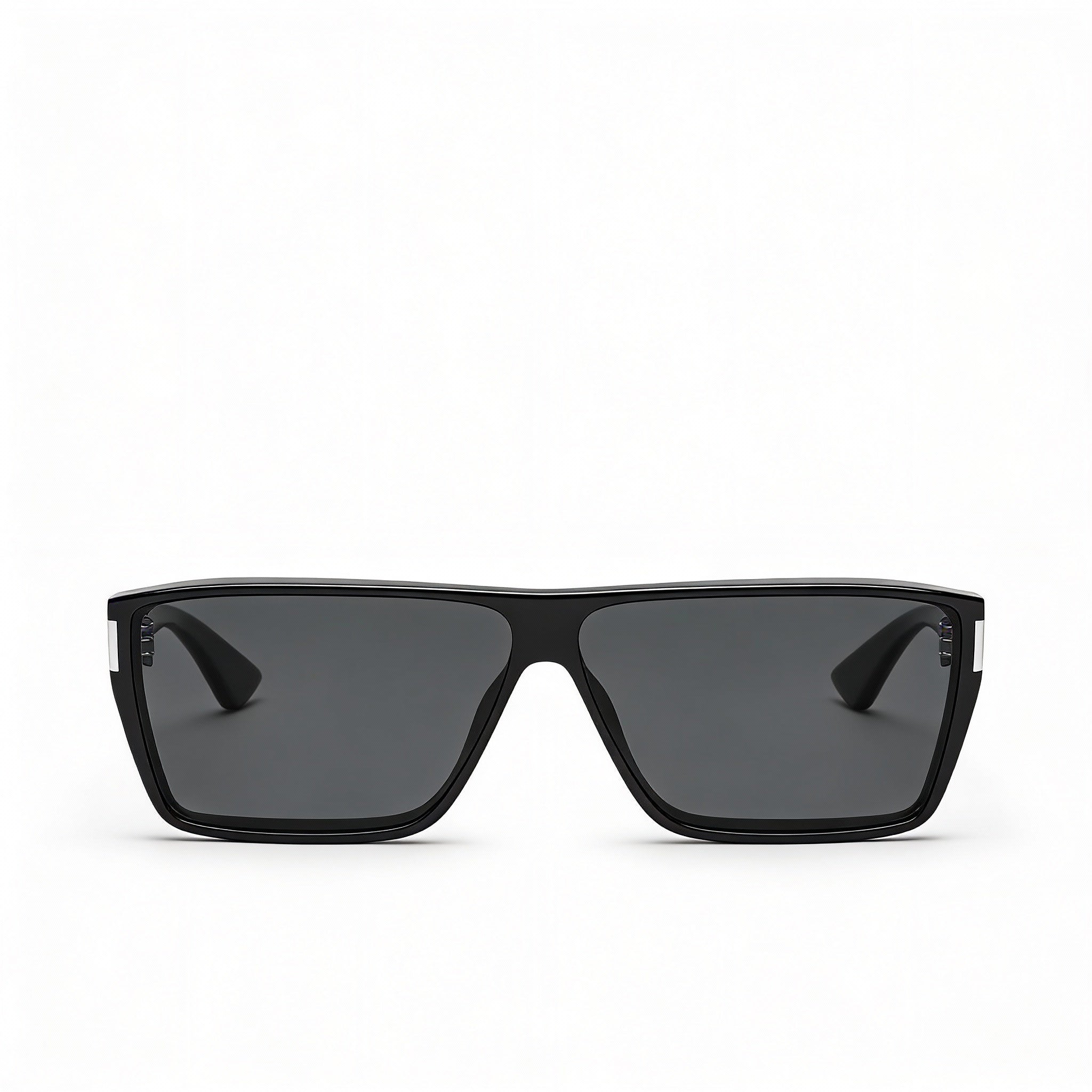 Yves Saint Laurent SL 757 001 Unisex Black Acetate Rectangular Non-Polarized 100% UV Dark Grey Sunglasses 64mm, Photo 3