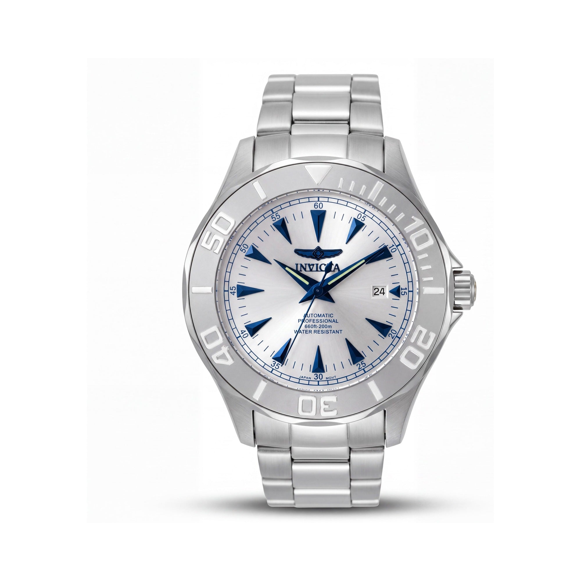 Invicta Pro Diver Ocean Ghost Reloj Unisex Automático Luminoso Azul Plateado Acero Inoxidable Cristal Mineral 47mm, Photo 1