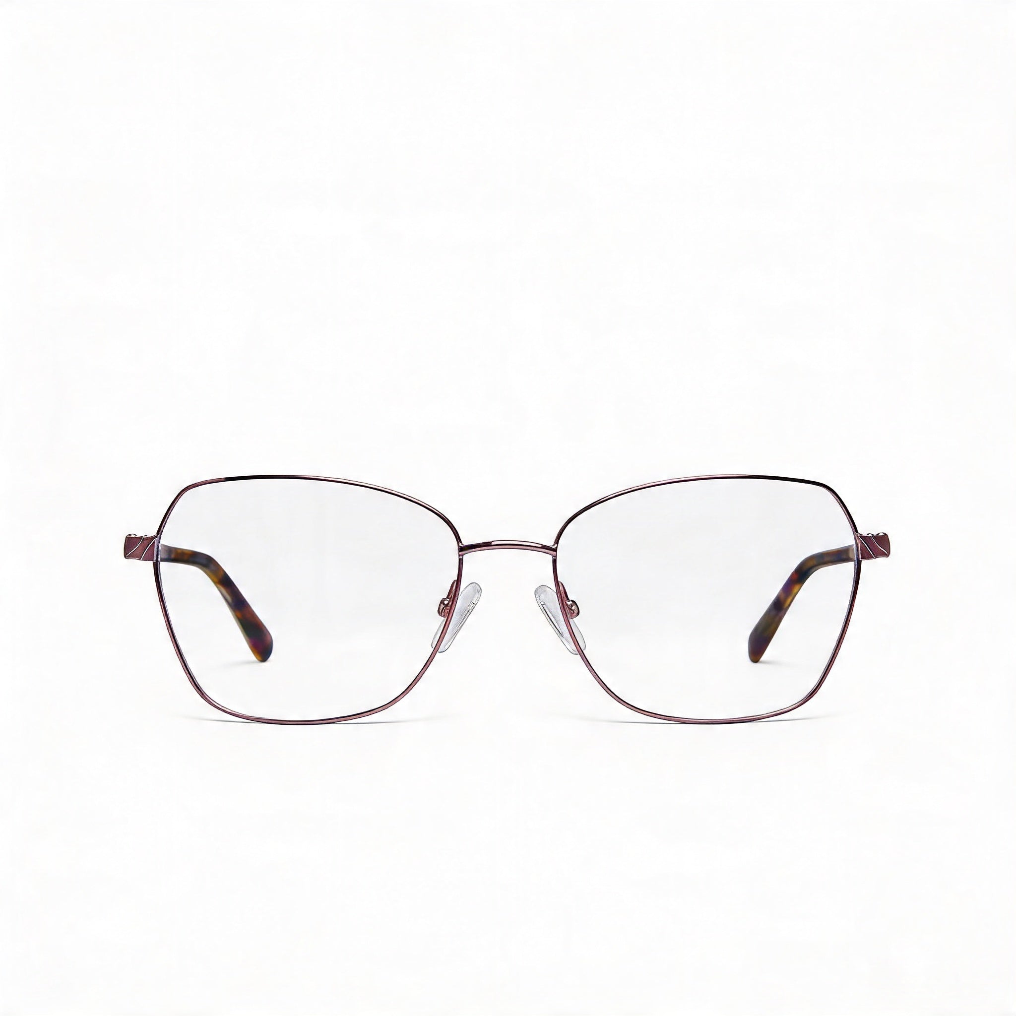 Adensco Classic Men's Violet Metal Frame Eyeglasses with Multicolor Polycarbonate Lenses, Size 53-16-135, Photo 2