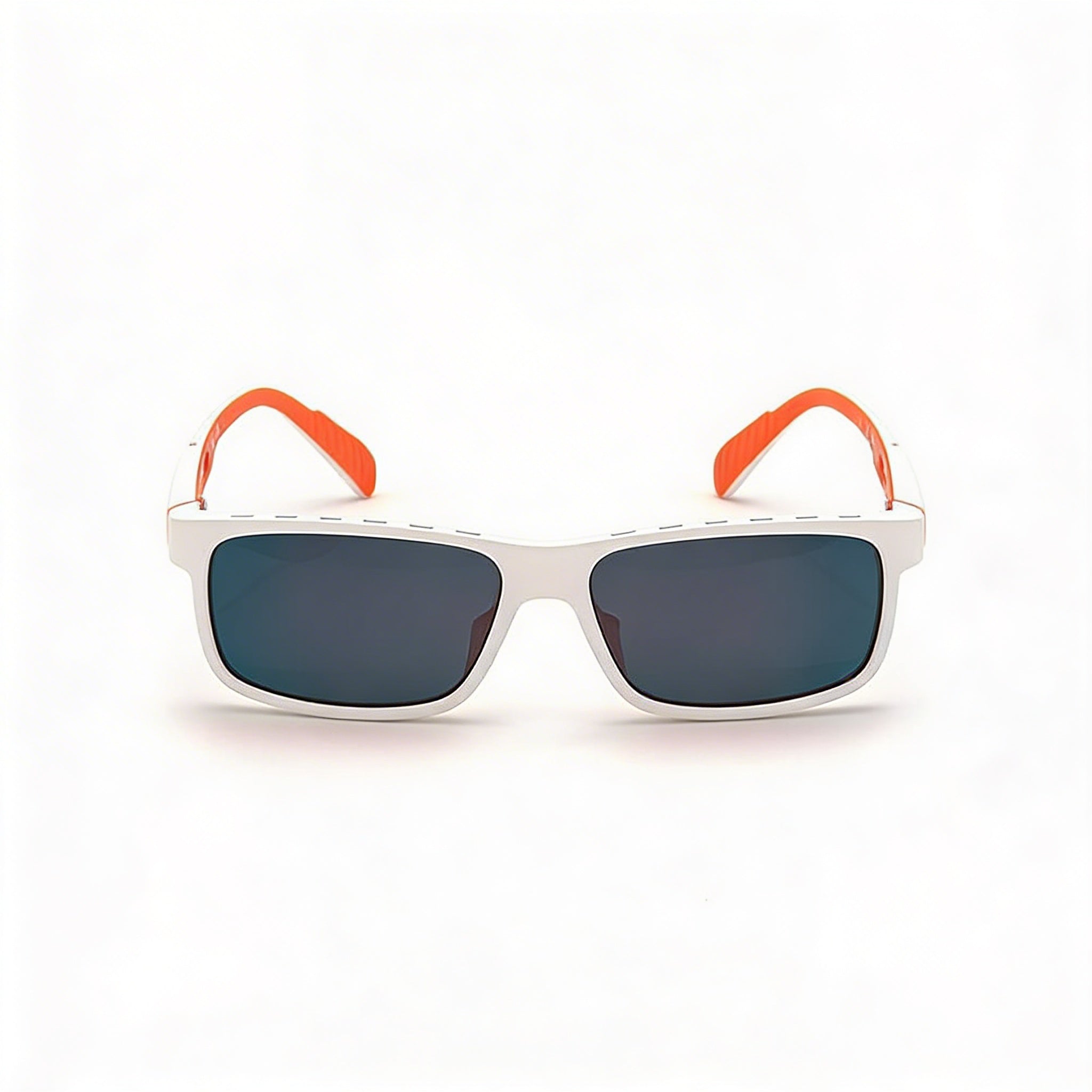 adidas Contemporary Men's White Plastic Frame Red Mirror 100% UV Protection Sunglasses 58mm, Photo 2