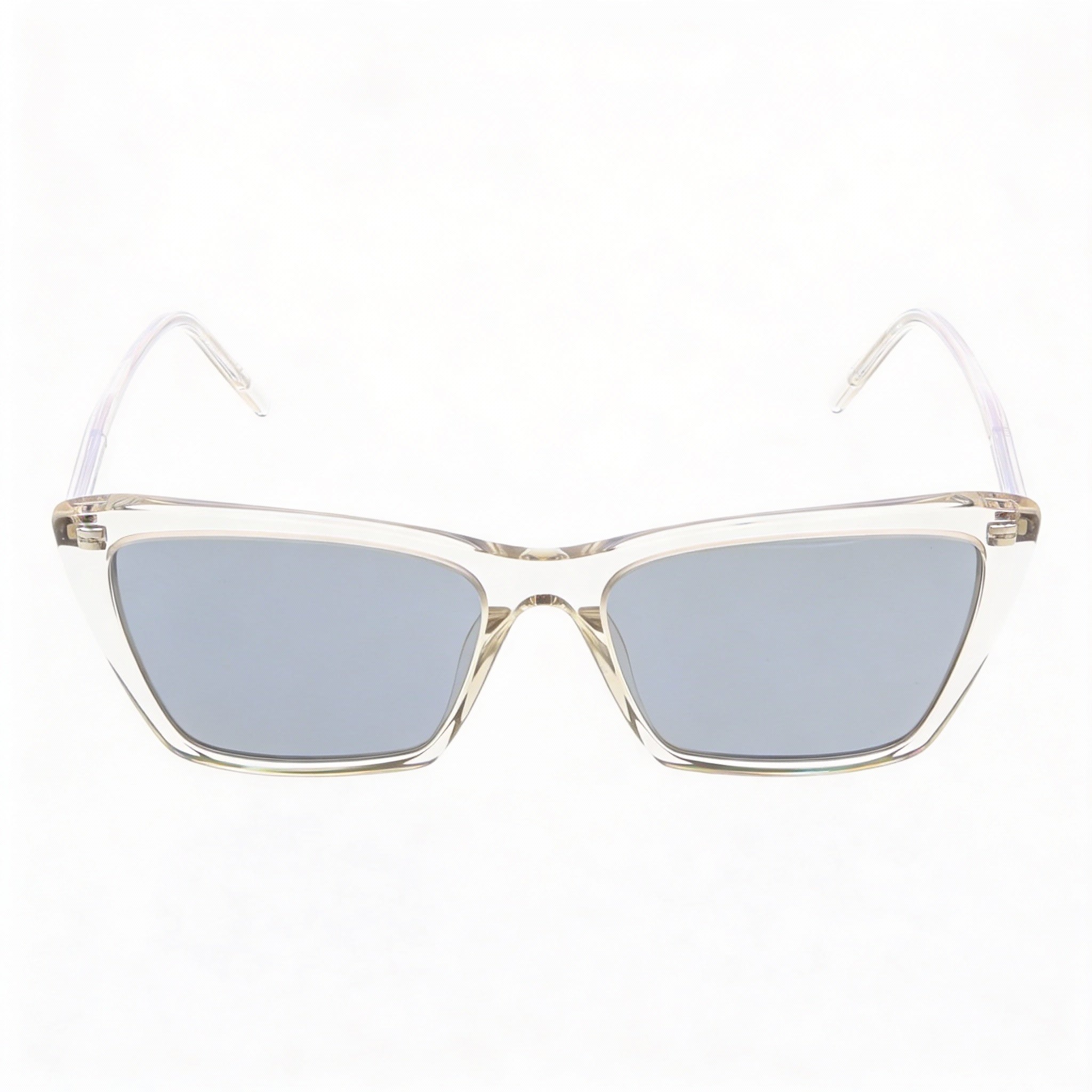 Saint Laurent Sl 737 Mica Thin-004 Women's Polarized Beige Silver Frame Silver Lens Acrylic Sunglasses 54mm, Photo 2