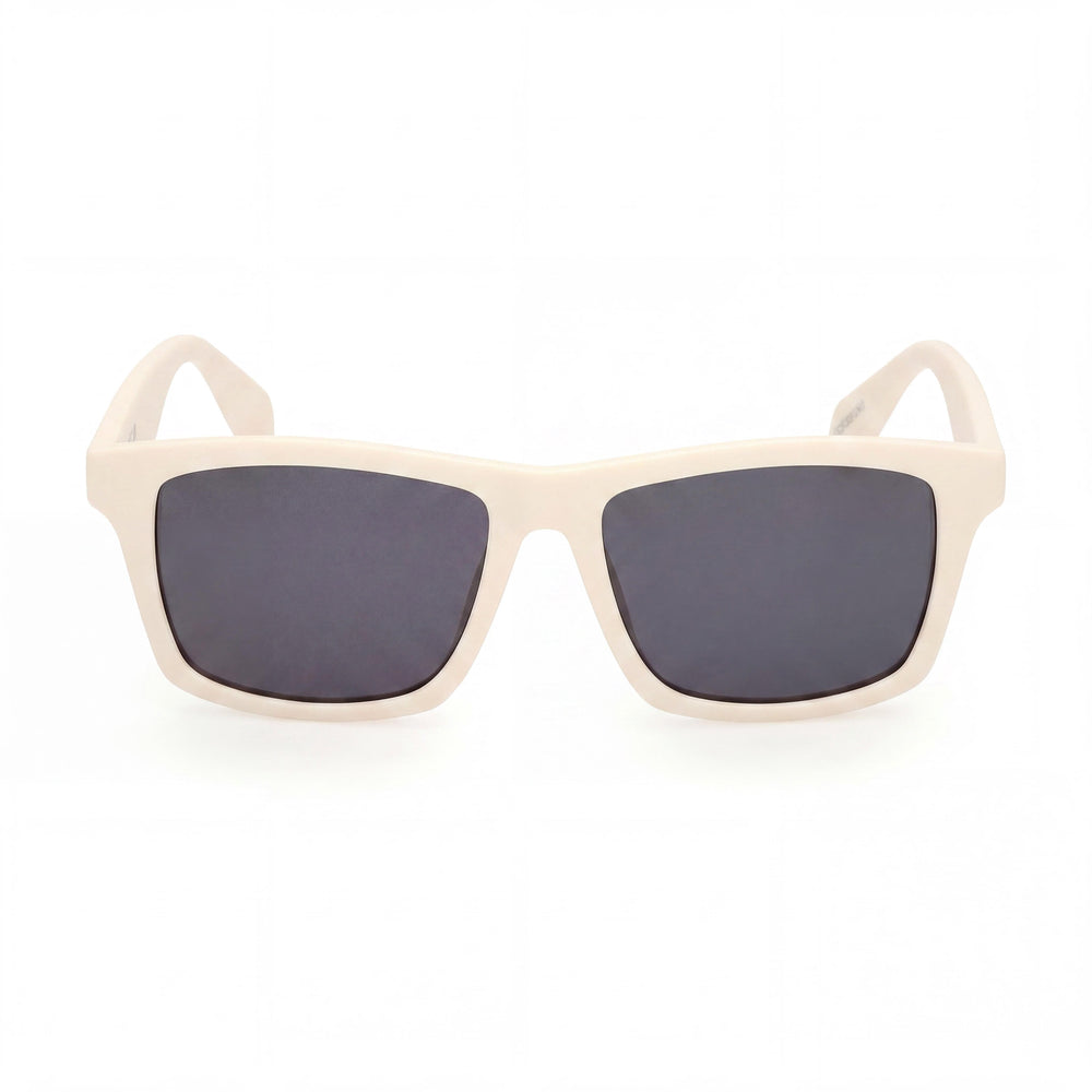 Gafas de sol informales unisex adidas Originals con montura de plástico blanco mate y lentes ahumadas de 54 mm de ancho