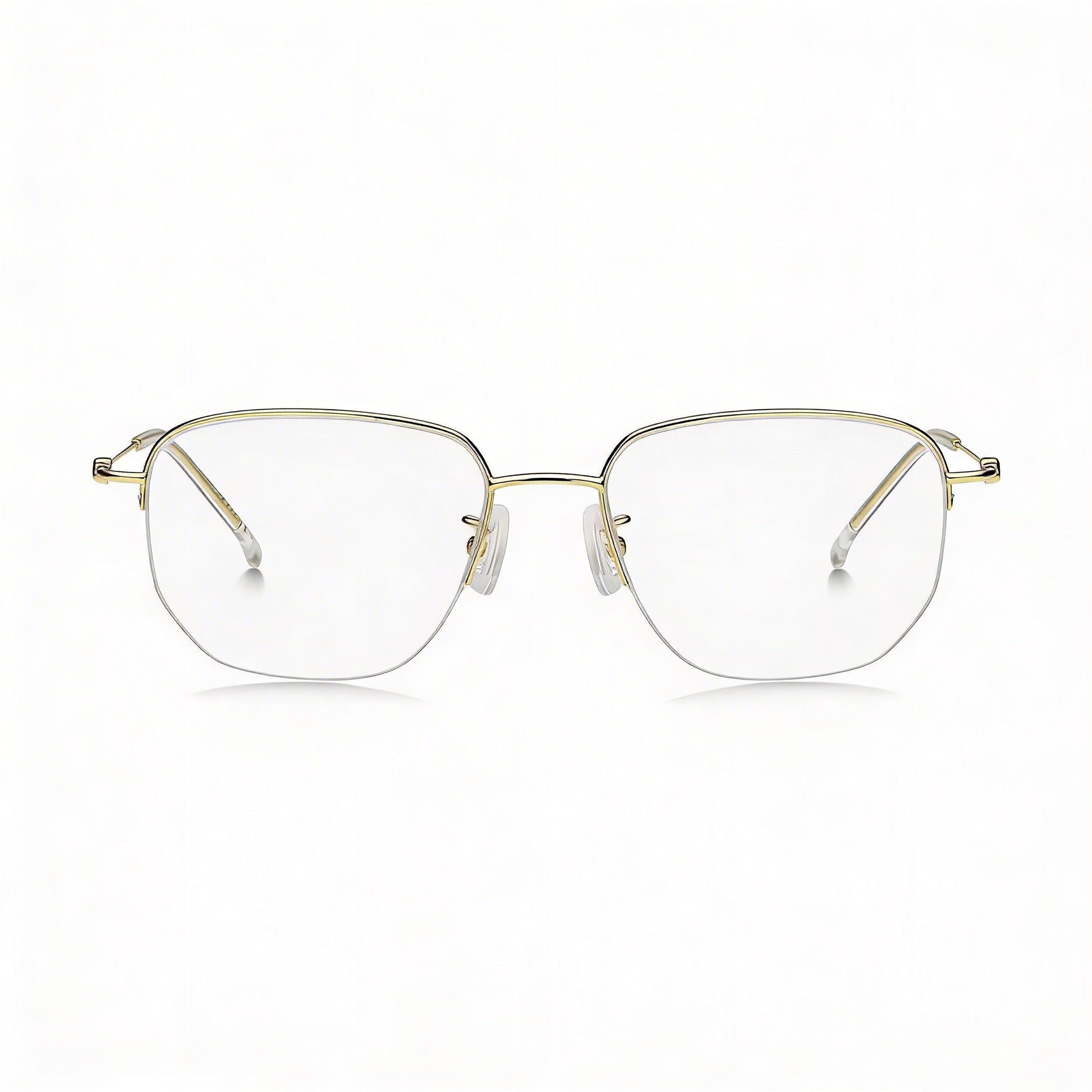 Hugo Boss Casual Style Unisex Gold Alloy Steel Frame Non-Polarized Polycarbonate Lens Eyewear 54mm Lens, Photo 1