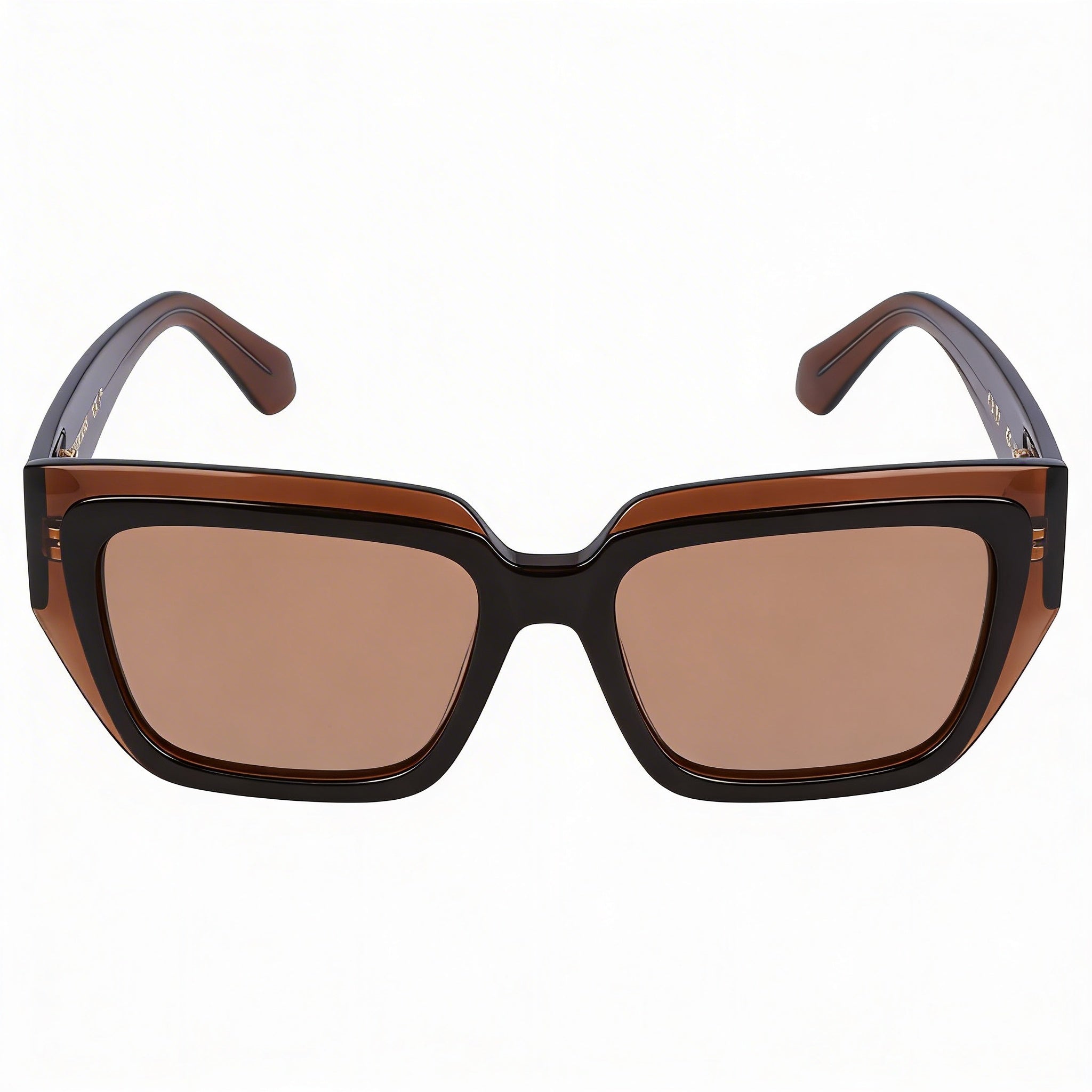 Ferragamo Sf2002s Unisex Plastic Frame Transparent Brown Lenses with UV Protection 55mm, Photo 2